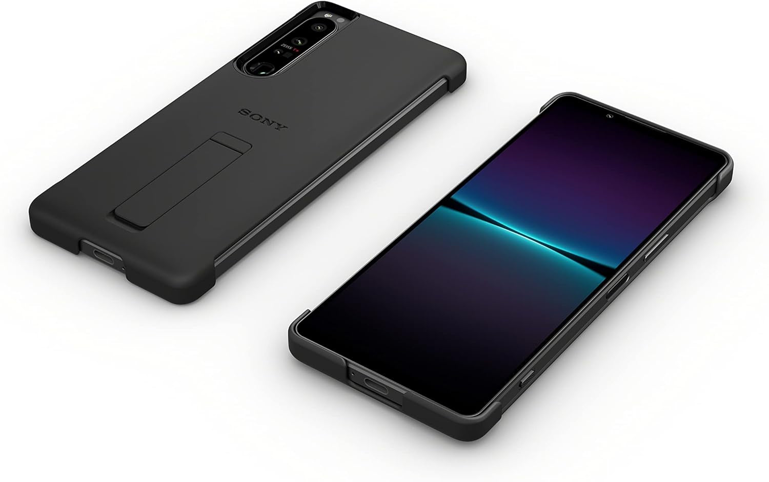 Sony Xperia 1 IV Official Case with Stand - Black, Wireless Charging Compatible  Sony   