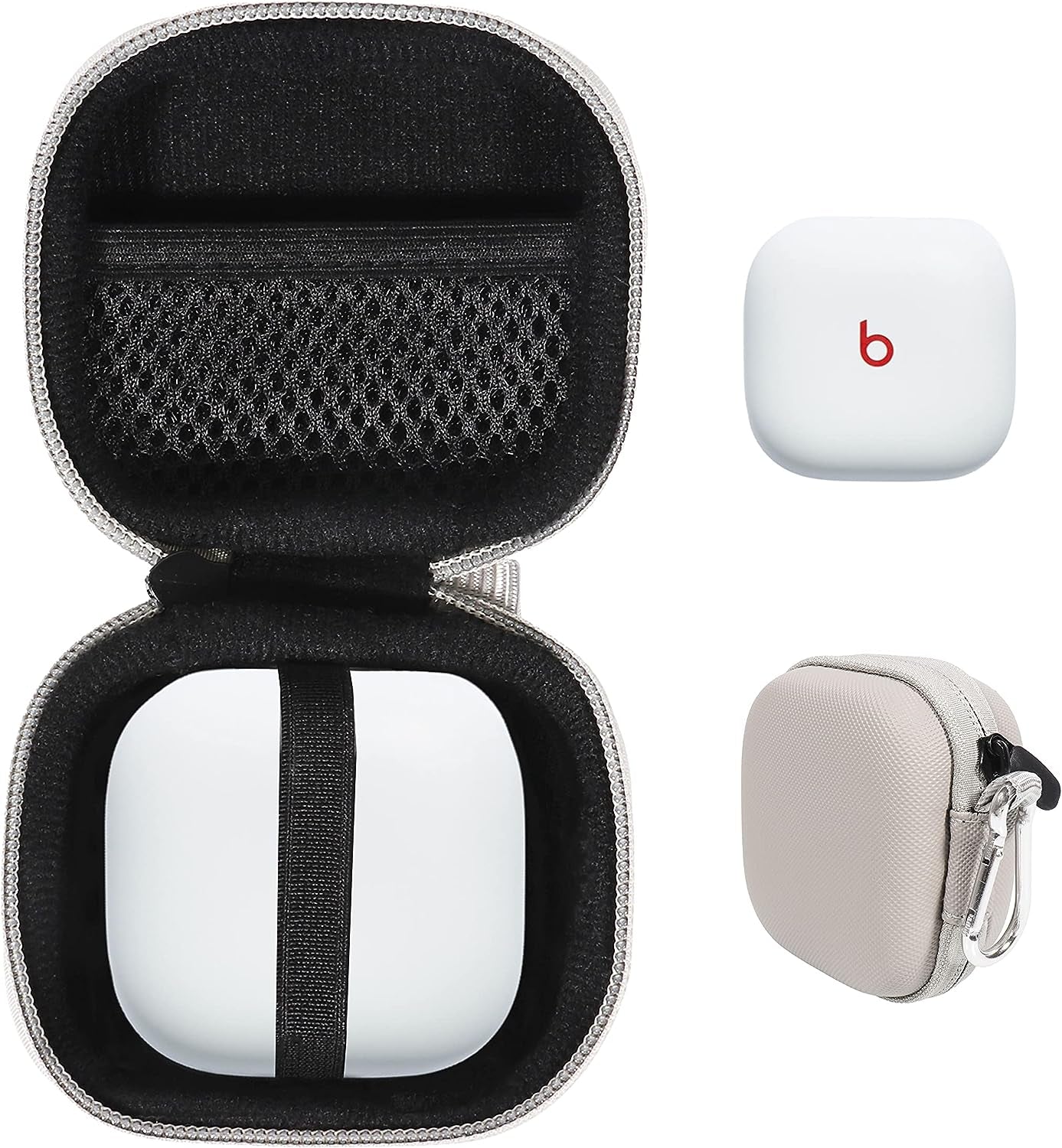 Casesack Case for Beats Fit Pro True Wireless Noise Cancelling Earbuds (Dune)  CaseSack White smoke  