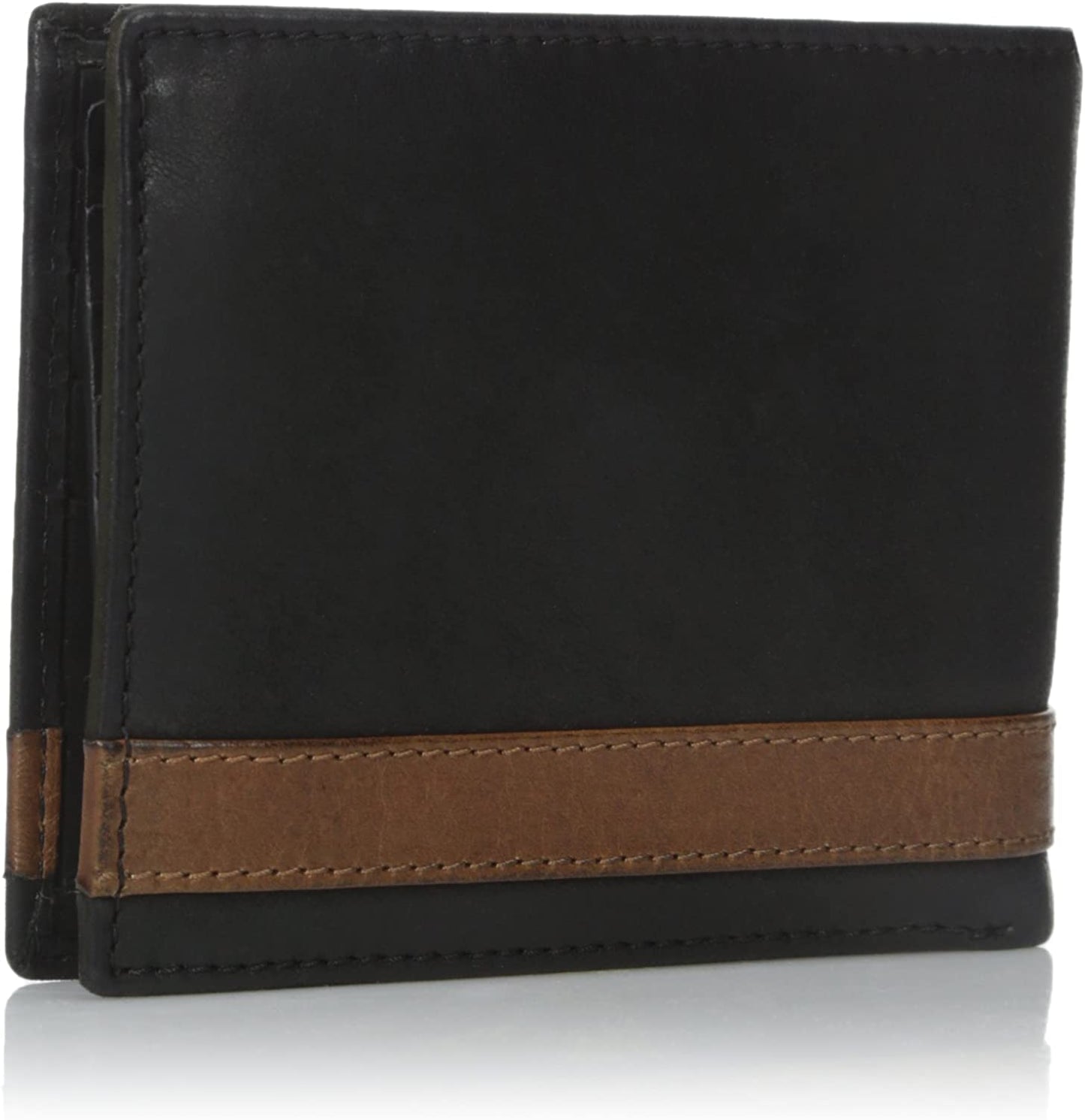 Fossil Men'S Leather Bifold Wallet with Coin Pocket  Fossil   