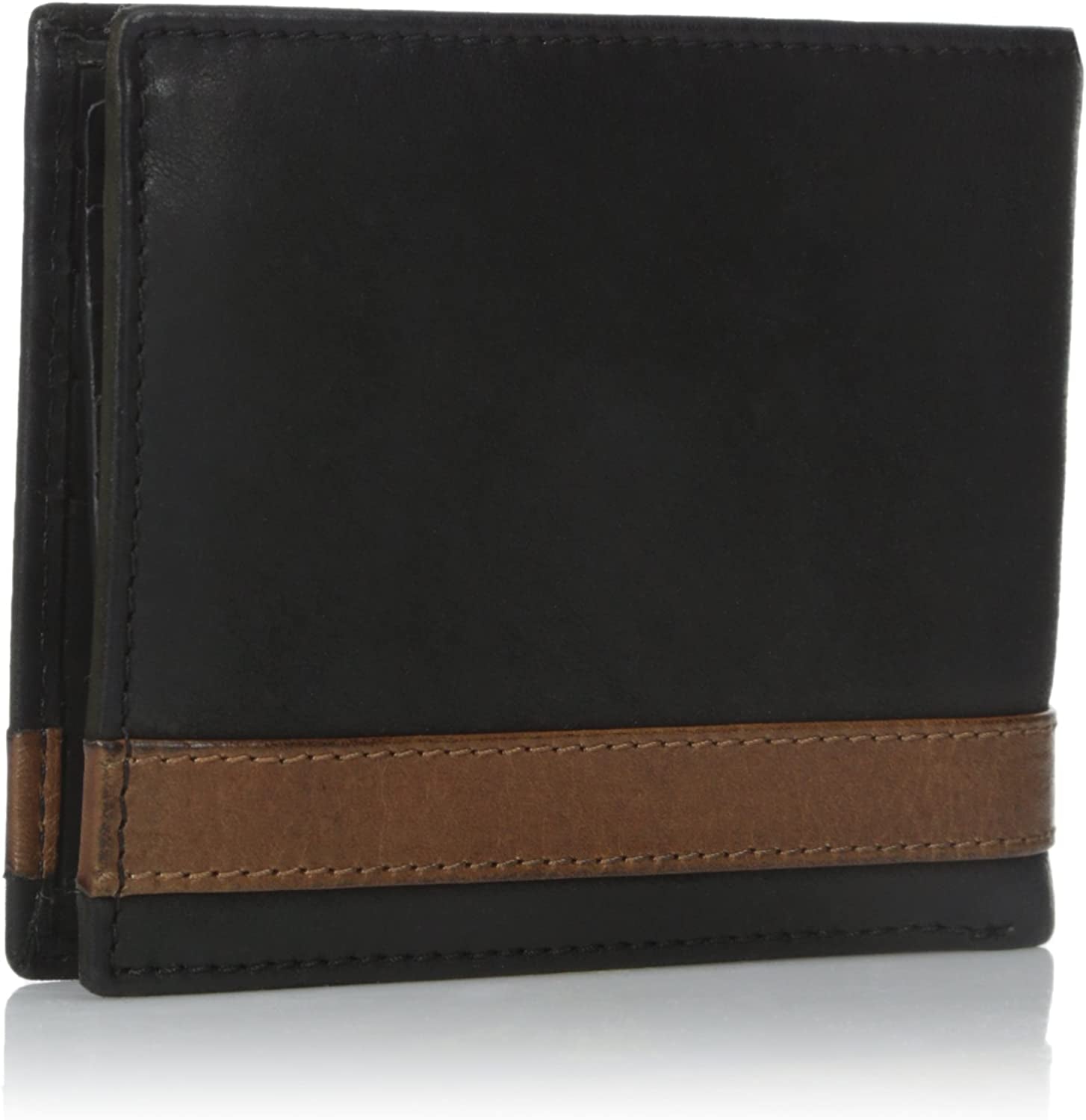 Fossil Men'S Leather Bifold Wallet with Coin Pocket  Fossil   