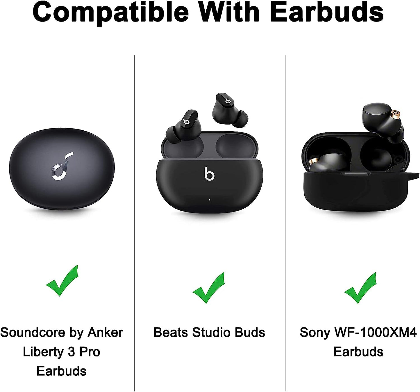 XANAD Hard Case for Soundcore by Anker Liberty 3 Pro or Beats Studio Buds or Sony WF-1000XM4 Wireless Noise Cancelling Earbuds - Tavel Storage Bag  XANAD   