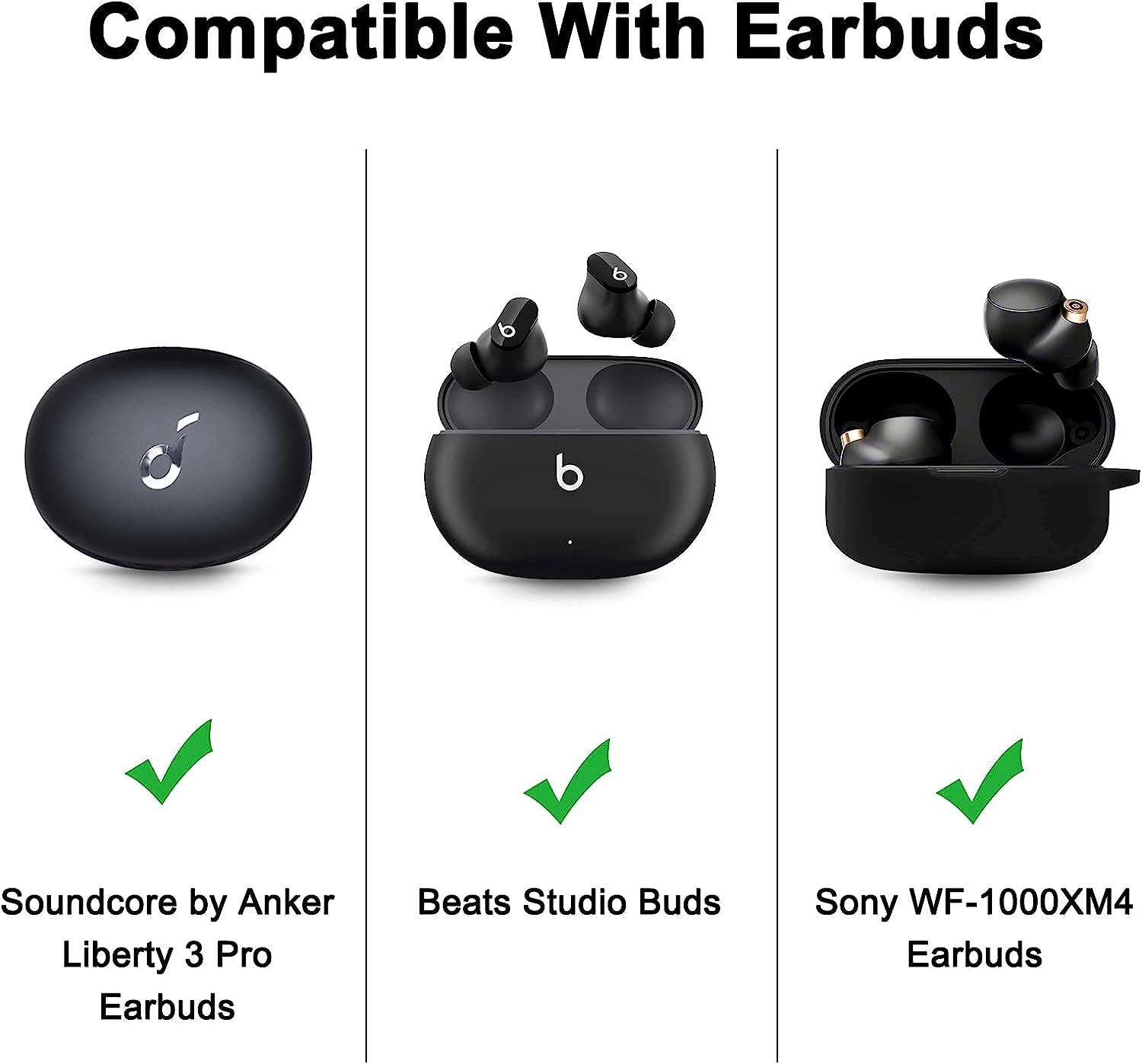 XANAD Hard Case for Soundcore by Anker Liberty 3 Pro or Beats Studio Buds or Sony WF-1000XM4 Wireless Noise Cancelling Earbuds - Tavel Storage Bag  XANAD   