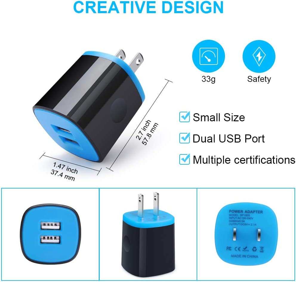 USB Wall Charger Fast Charging for Samsung Galaxy S23/S22/S21+/S20 Fe/S10E/S9/S8,Note 20 Ultra,A14/A50/A20/A21/A51/A71/A10E/A11/A13/A23/A53,Moto G Power/G Stylus/G Fast,Phone Charger Head,Type C Cable  Shenzhen Putuo Technology Co.,Ltd   
