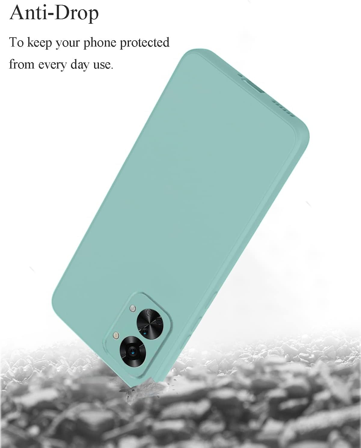 Yarxiawin Compatible for Oneplus Nord 2T Case Silicone Purple, Soft and Silky Oneplus Nord 2T Phone Case Shockproof Cover Anti-Fingerprint (Blue)  Yarxiawin   