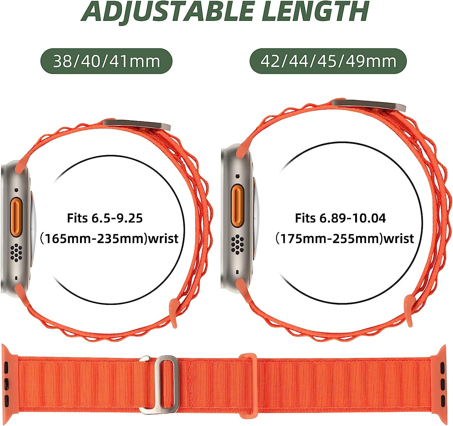 DYKEISS 3 Pack Alpine Loop Nylon Bands Compatible with Apple Watch Band 49Mm 45Mm 44Mm 42Mm 41Mm 40Mm 38Mm, Sport Titanium G-Hook Braided Strap for Iwatch Ultra Series 8/7/SE/6/5/4/3/2/1 Women Men  DYKEISS   