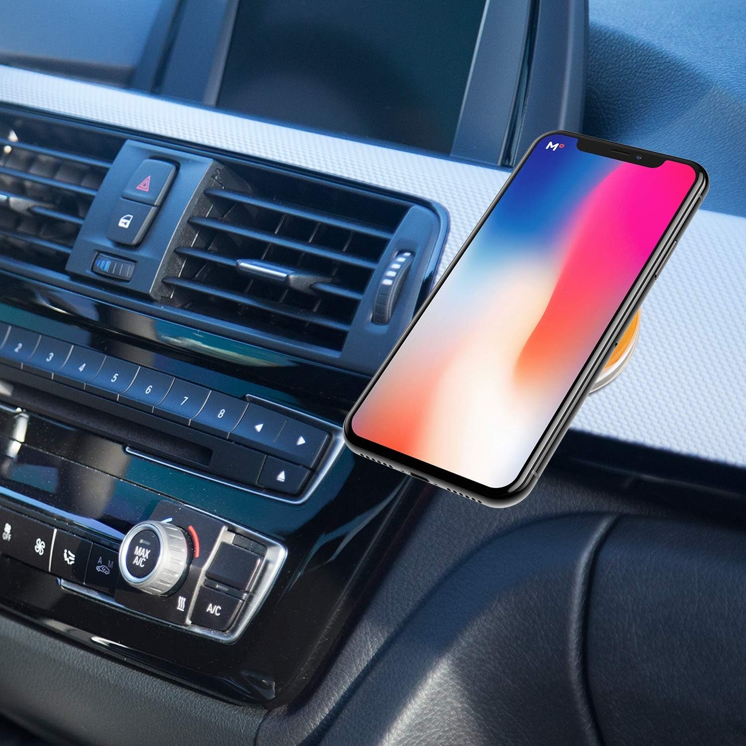 Nano Gel Pad Traceless Magic Stickers Anti-Slip Pads Reusable Nano Casual Paste Sticky Car Phone Holder Washable Multi-Functional for Car Home Office Storage American Flag 2Pcs  aoory   