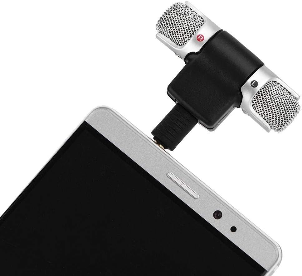 Ciglow Microphone for Phone, Mini Stereo Microphone Mic 3.5Mm Gold-Plating Plug Jack for Andriod Phones Iphones  Ciglow   