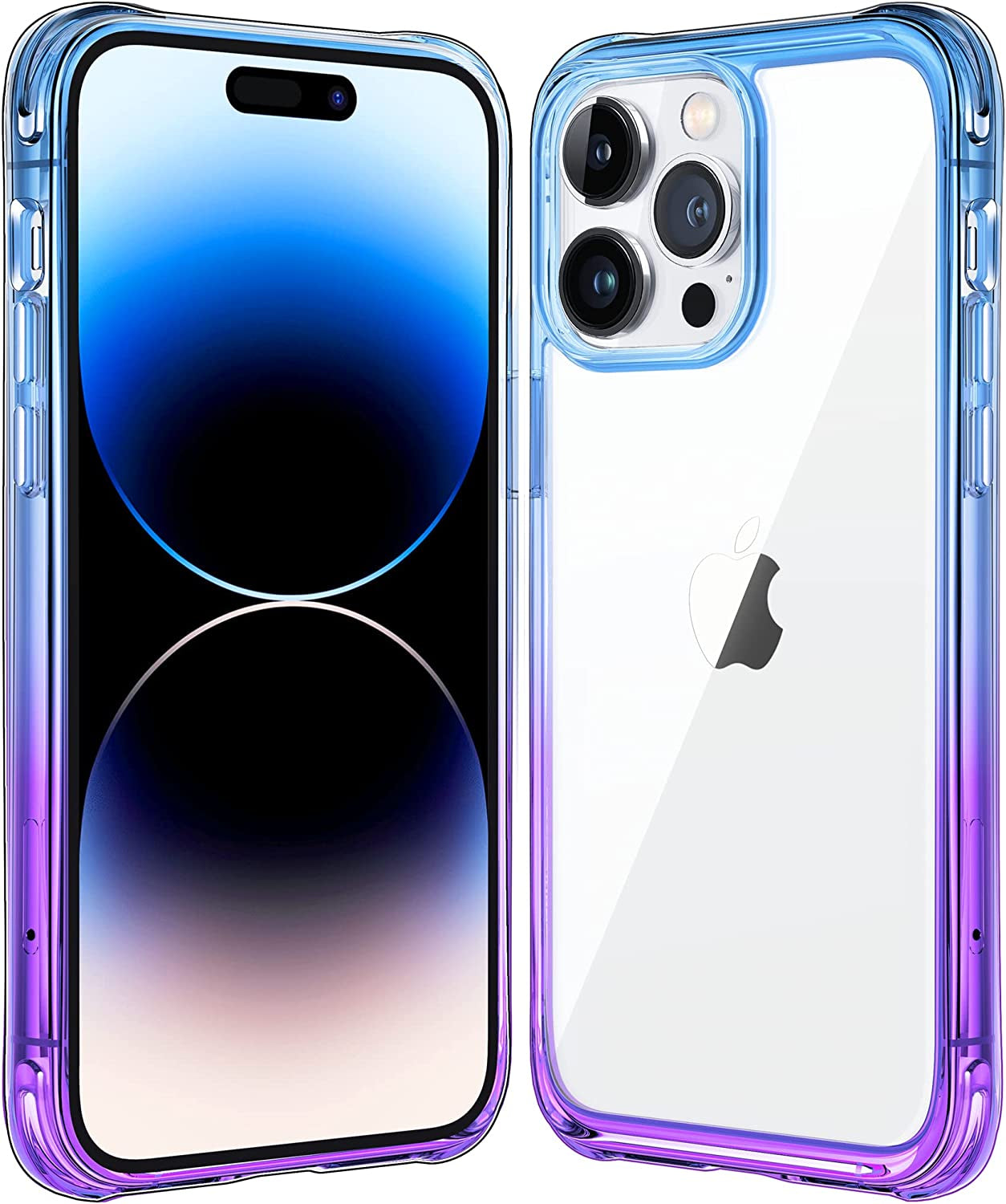 Mkeke for Iphone 14 Pro Max Case Clear Magnetic Version Work with Magsafe Non Yellowing Shockproof Case with Military Grade Protection for Apple Iphone 14 Pro Max 2022  Shenzhen Make Technology Company Limited C-Purple Blue  