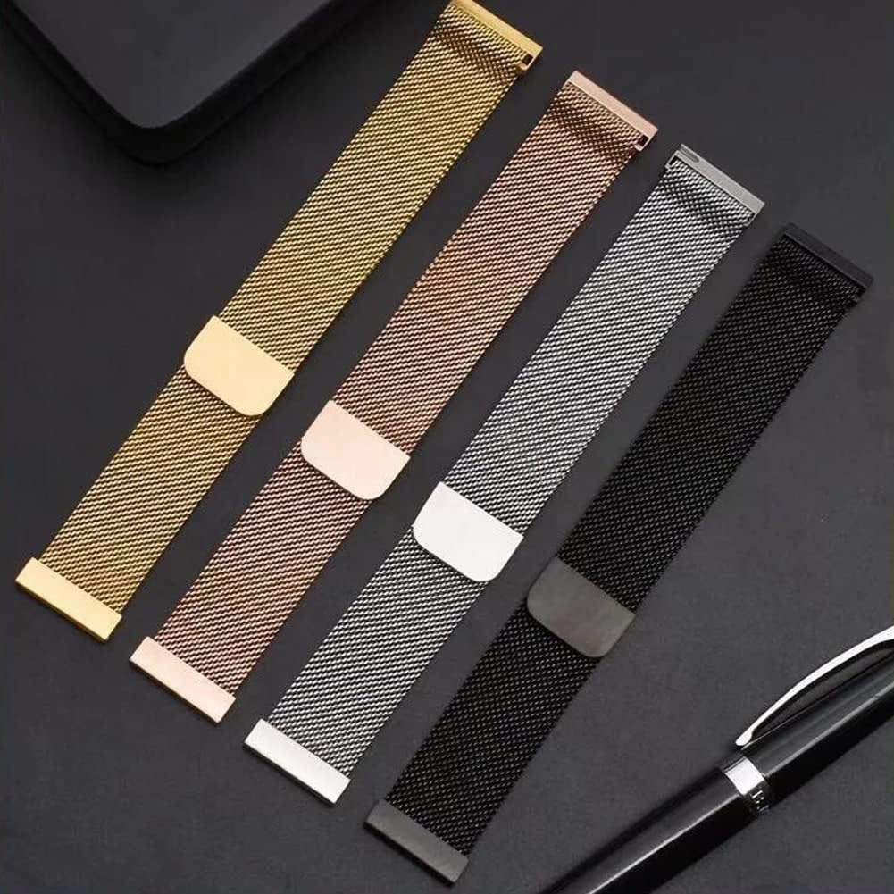 20Mm Quick Release Watch Band Metal Strap for Samsung Galaxy Watch 5 4 3 40Mm 41Mm 42Mm 44Mm 45Mm 46Mm Magnetic Mesh Watch Band for Amazfit Bip U Pro/Gts for Galaxy Watch Active/Active 2 40Mm 44Mm  DMVEIMAL   