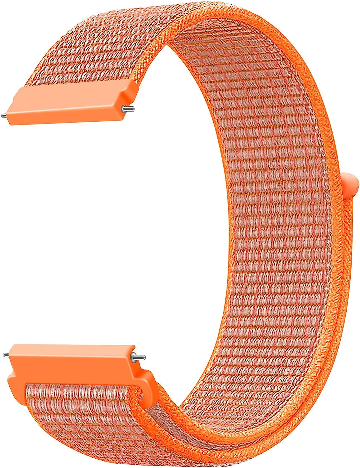 20Mm Quick Release Watch Band Nylon Strap for Samsung Galaxy Watch 5 4 3 40Mm 41Mm 42Mm 44Mm 45Mm 46Mm Nylon Breathable Sport Strap Wristband Replacement Bracelet for Amazfit Bip U Pro/Gts/Gts 2 3 4  DMVEIMAL Orange  