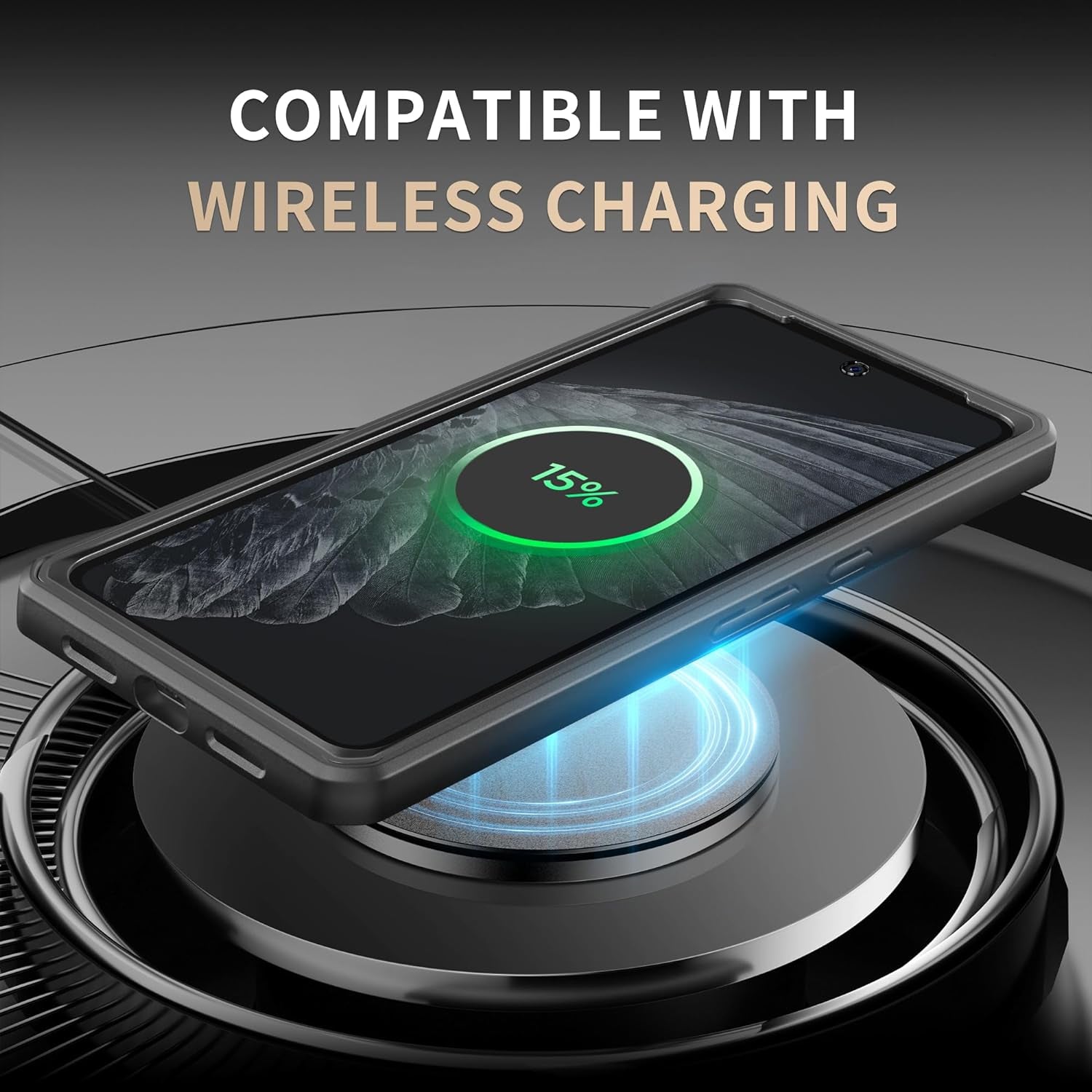 TONGATE for Pixel 8 Pro Case(2023), [Bulit-In Slide Camera Cover & Screen Protector] Military Grade Shockproof Rugged 5G Phone Case with Kickstand & Belt Clip for Google Pixel 8 Pro 6.7", Black  TONGATE   