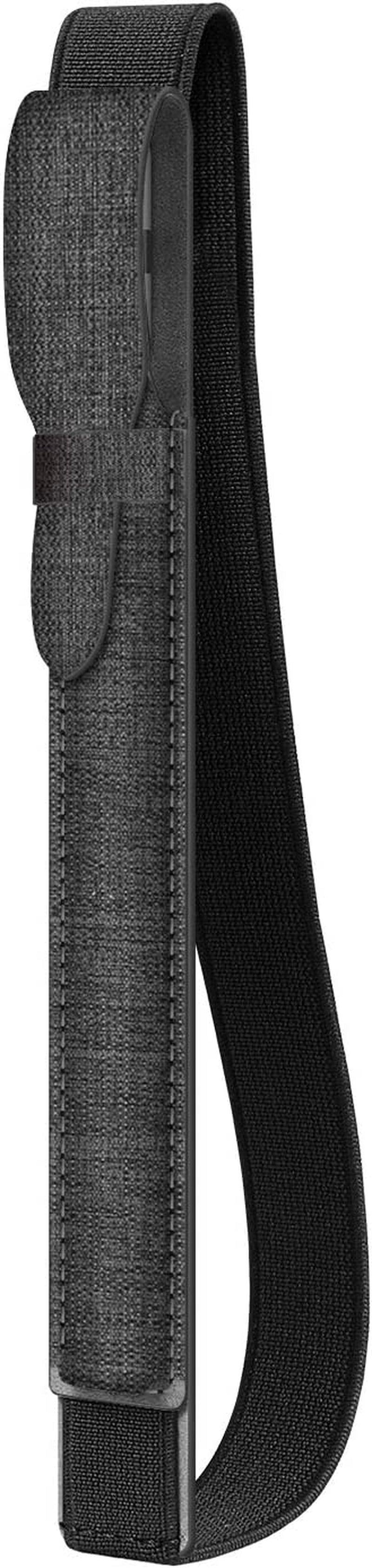 Fintie Pencil Holder with USB Adapter Pocket for Apple Pencil (1St and 2Nd Generation), Premium Elastic Vegan Leather Sleeve Pouch Compatible with Ipad Case, Black  Fintie Denim Charcoal  