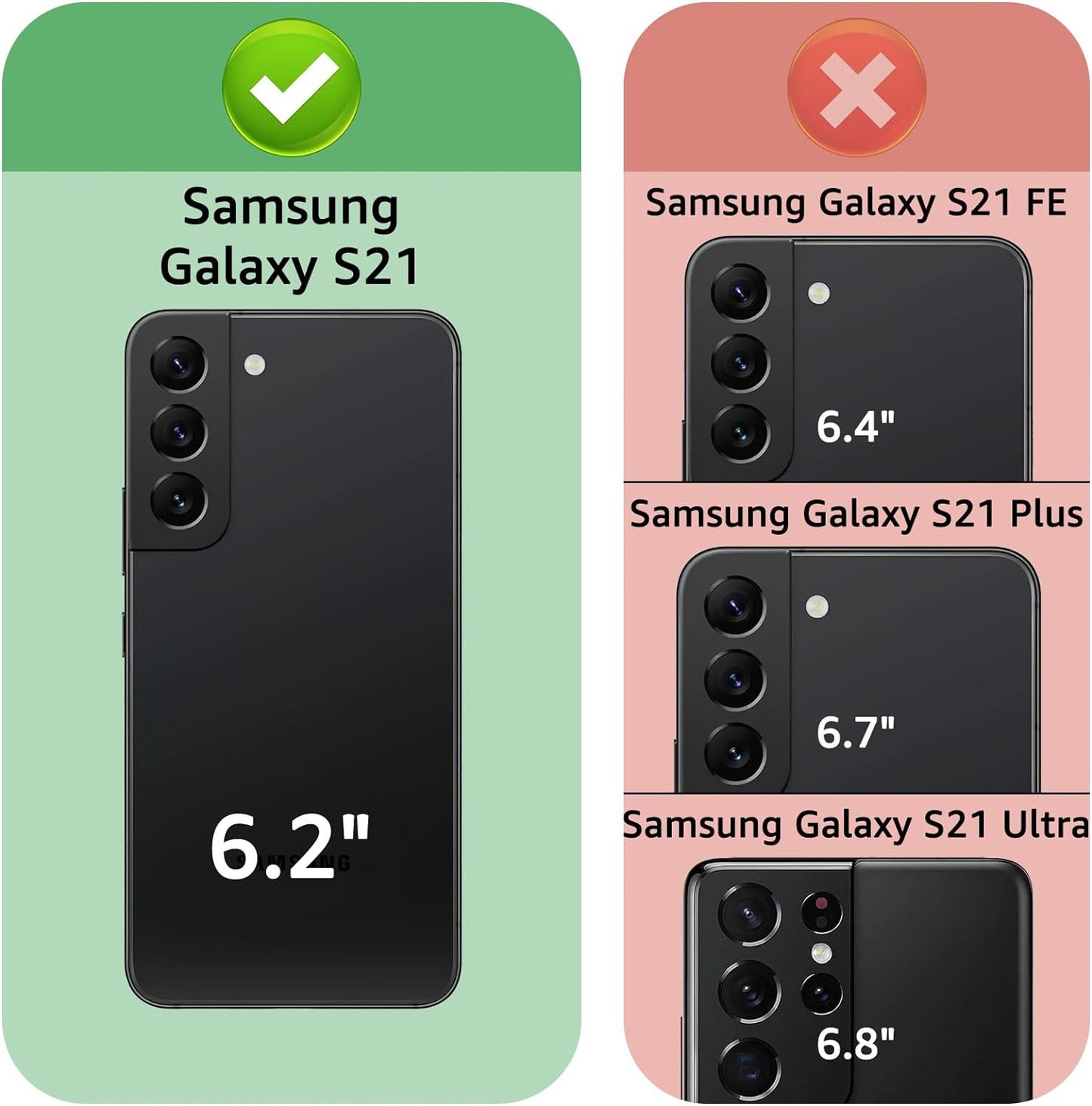 Xcasebar for Samsung Galaxy S21 Wallet Case with Zipper Credit Card Holder【Rfid Blocking】, Flip Folio Book PU Leather Phone Case Shockproof Cover Women Men for Samsung S21 Case Wine Red  XcaseBar   