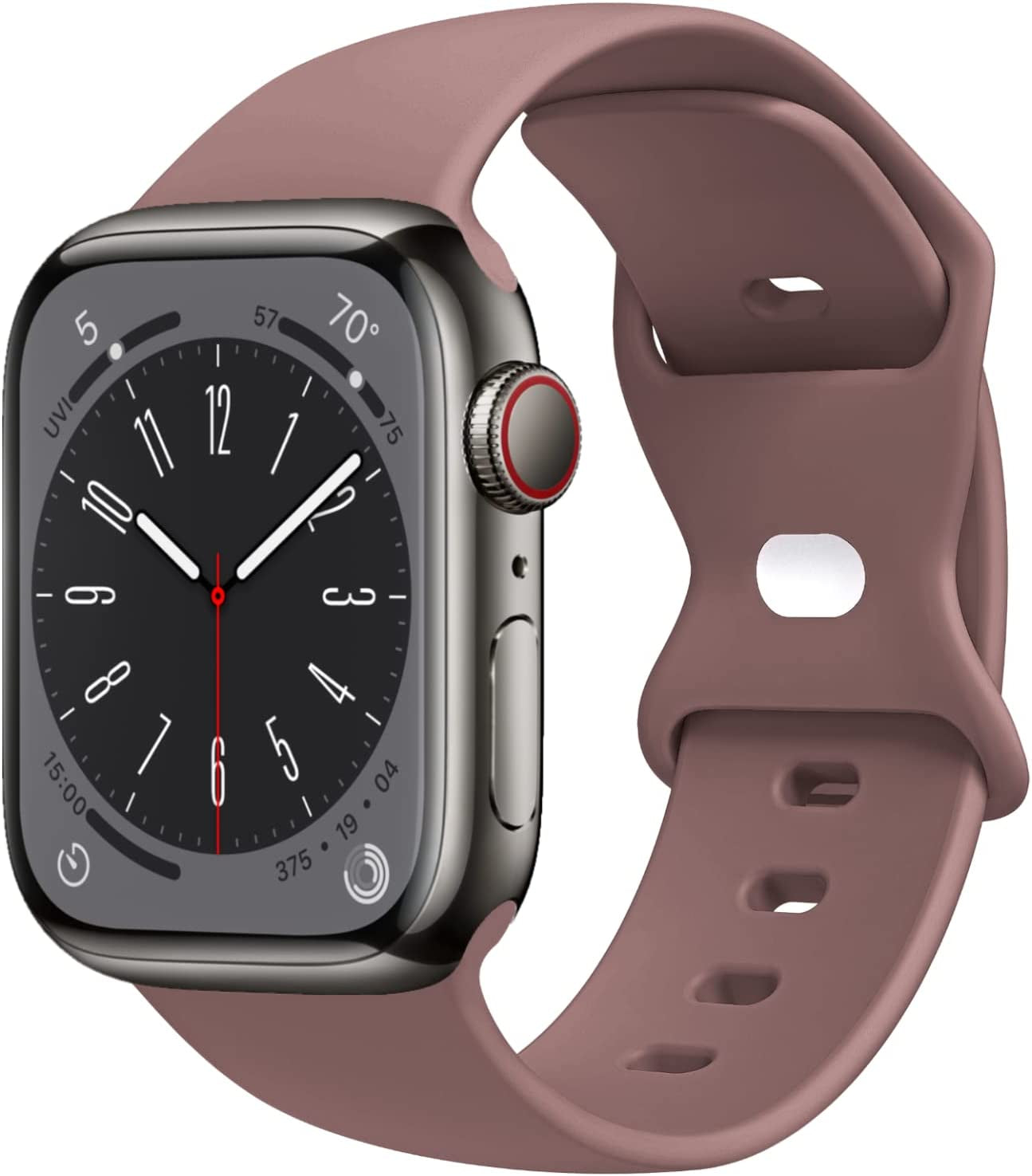 STG Sport Watch Band Compatible with Apple Watch Band 38Mm 40Mm 41Mm 42Mm 44Mm 45Mm 49Mm, Soft Silicone Replacement Sport Strap Compatible for Iwatch Ultra SE Series 8/7/6/5/4/3/2/1 (42Mm/44Mm/45Mm/49Mm, Klein Blue)  STG Smokey Mauve 42mm/44mm/45mm/49mm 