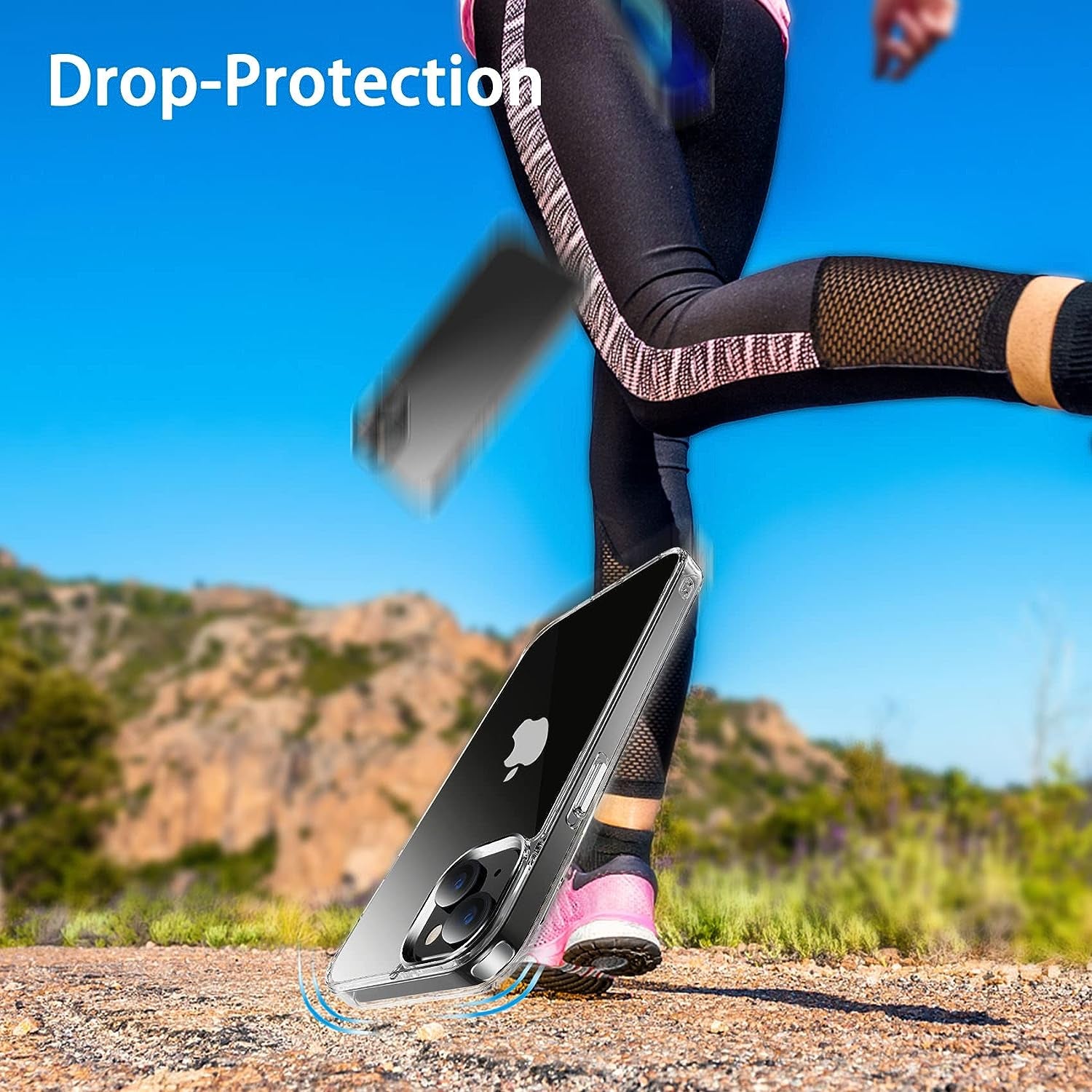 Jjgoo Compatible with Iphone 14 plus Case Clear, Non-Yellowing Shockproof Phone Case for Apple Iphone 14 Plus, Slim Anti-Scratch Hard PC Back Protective Cover Bumper 2022  JJGoo   