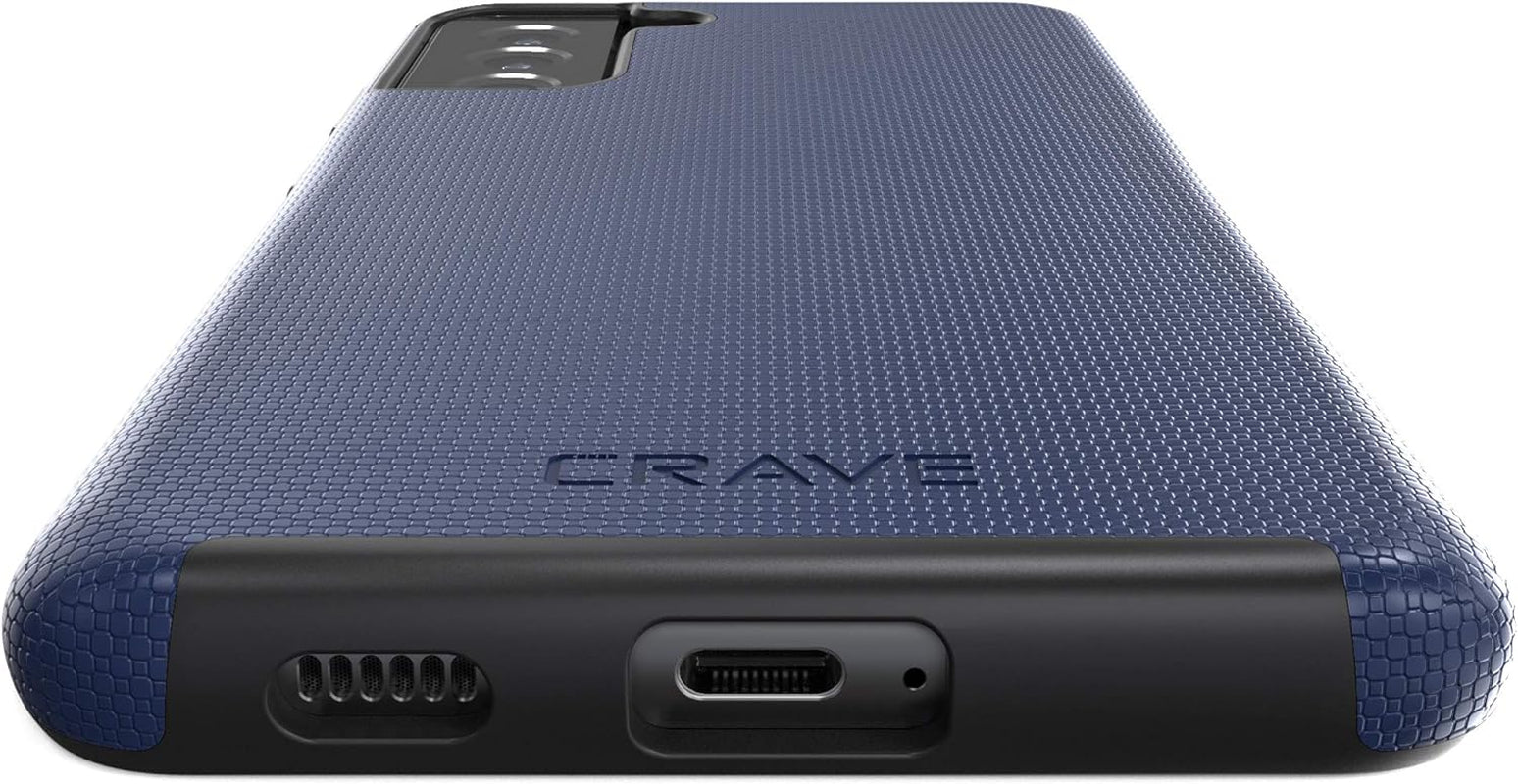 Crave Dual Guard for Galaxy S21+ Case, Shockproof Protection Dual Layer Case for Samsung Galaxy S21 Plus, S21+ 5G (6.7 Inch) - Navy  Crave   