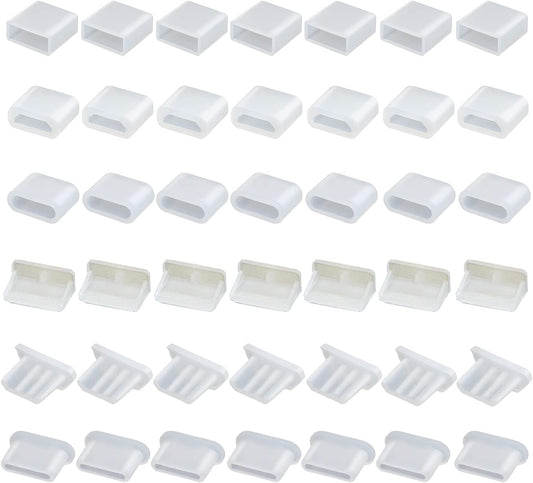42 PCS 6 Types USB anti Dust Cover Plugs, anti Dust Cover Protector Plugs Cap for USB A, Type C, Micro USB Female and Male Ports, USB Type-C Dust Stopper, Silicone Soft Micro USB Cap Port Protector  OPSFALCON   