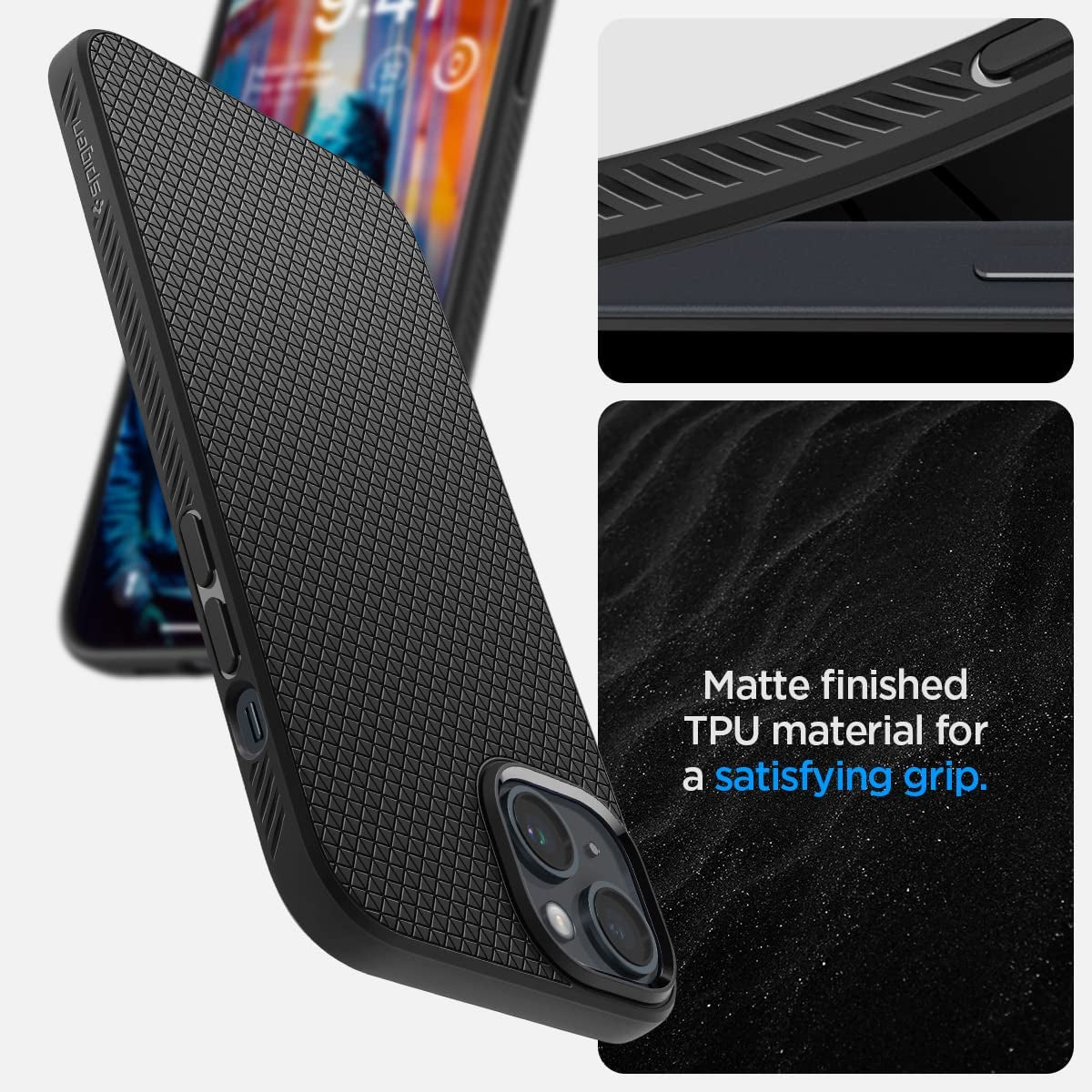 Spigen Liquid Air Armor Designed for Iphone 14 Case (2022) - Matte Black  Spigen   