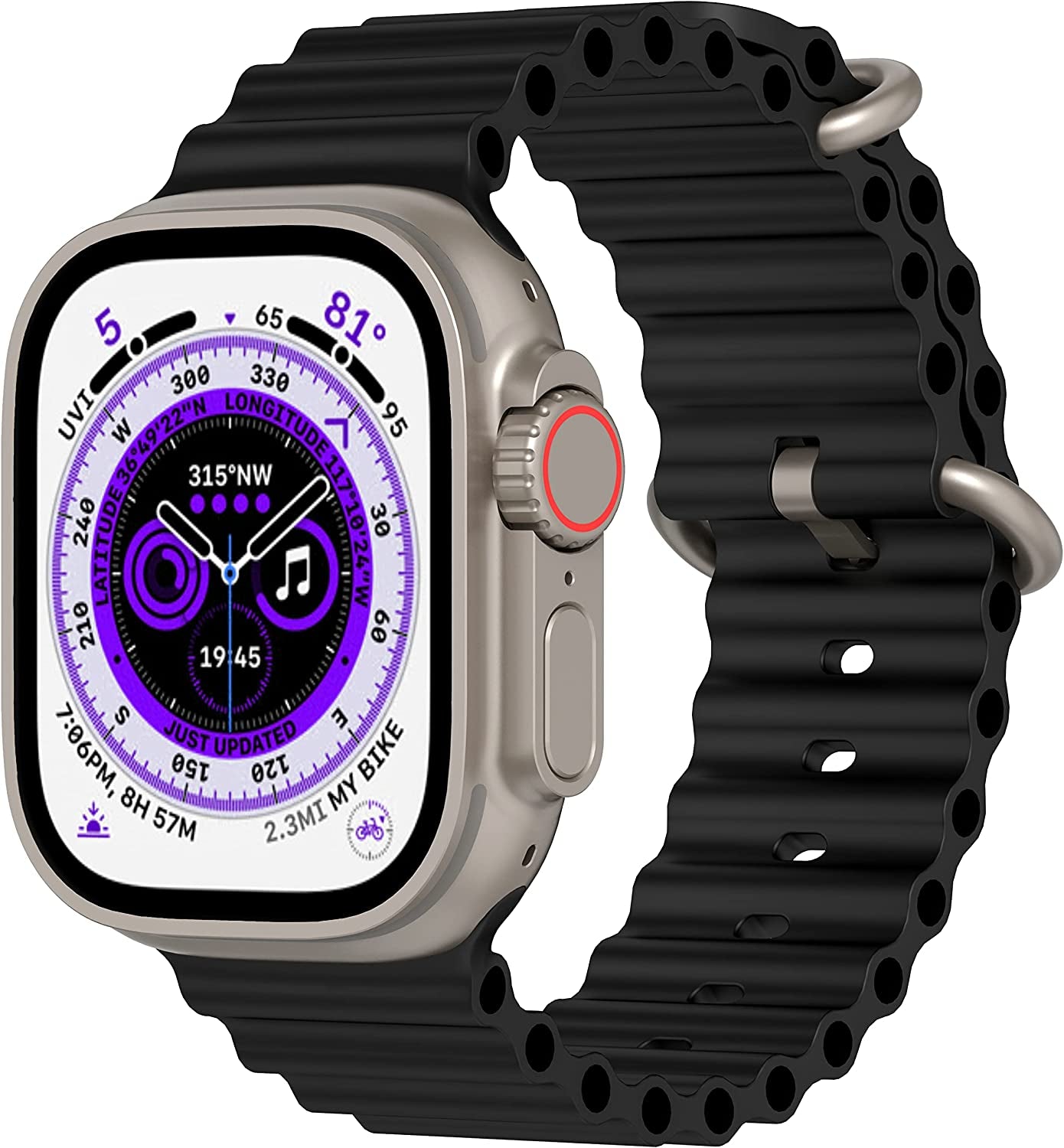 Ocean Bands Compatible with Apple Watch Band 49Mm 45Mm 44Mm 42Mm 41Mm 40Mm 38Mm Men Women, Adjustable Soft Breathable Replacement Sport Strap with Buckle for Iwatch Ultra Series 8 7 6 5 4 3 2 1 SE  HONORICH   