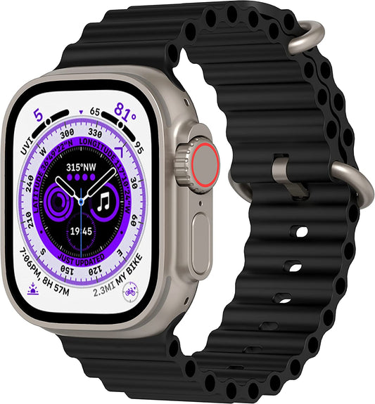 Ocean Bands Compatible with Apple Watch Band 49Mm 45Mm 44Mm 42Mm 41Mm 40Mm 38Mm Men Women, Adjustable Soft Breathable Replacement Sport Strap with Buckle for Iwatch Ultra Series 8 7 6 5 4 3 2 1 SE  HONORICH   