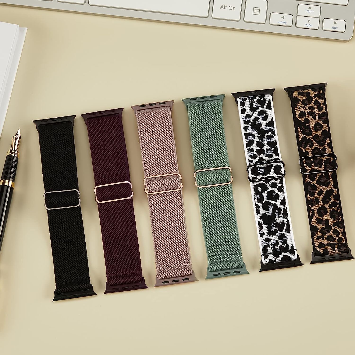 Stretchy Solo Loop Compatible with Apple Watch Band 38Mm 40Mm 41Mm 42Mm 44Mm 45Mm 49Mm Iwatch Series8/7/6/5/4/3/2/1/Se/Ultra  Recoppa   