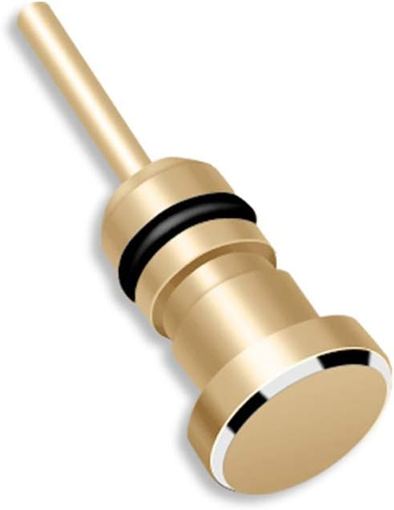 MOHALIKO anti Dust Plugs, Dust Port Covers, Earphone 3.5Mm AUX Jack Connector anti Dust Plug Card Removal Pin for Phone Black  MOHALIKO Golden  
