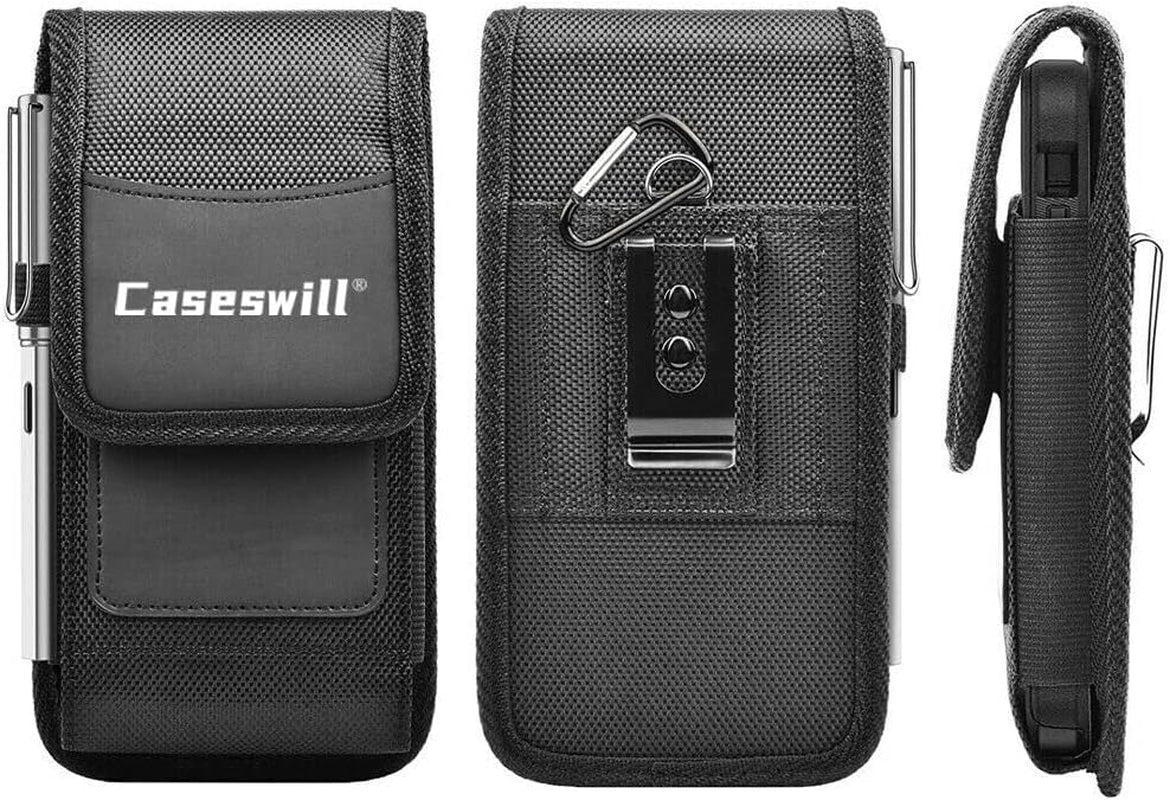 Caseswill Phone Holster for Google Pixel Fold 8 7A 7 6A 6 Pro 5A 5 4A 5G 4 Xl/Oneplus Open Nord 3 N30 N300 N20 N200 11 11R 10T 10 9 9R 8T 8 Pro Case Nylon Pouch Belt Clip Holster  caseswill   