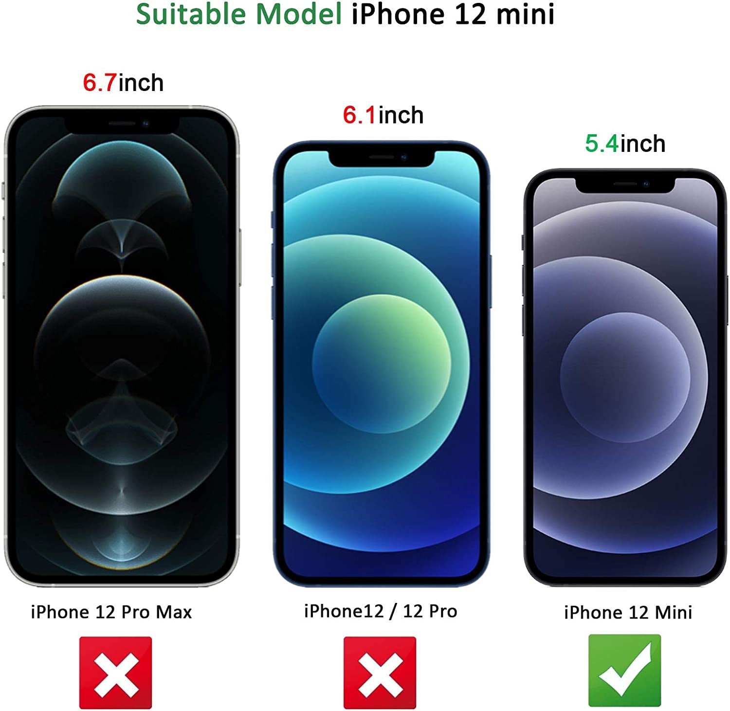 NEW'C [3 Pack] Designed for Iphone 12 Mini (5.4) Screen Protector Tempered Glass, Case Friendly Ultra Resistant  NEW'C   