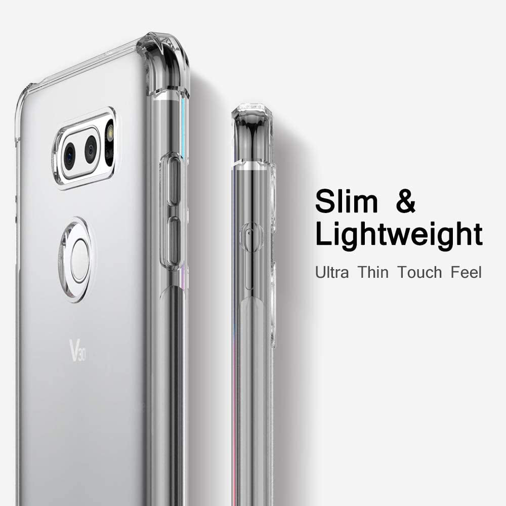 CASEVASN TPU for LG V30/LG V30S/LG V30 Plus/Lg V30S Thinq/Lg V35/LG V35 Thinq Case Clear, Ultra Slim Thin Anti-Scratches Flexible TPU Gel Rubber Soft Skin Silicone Protective Case Cover (Clear)  CASEVASN   