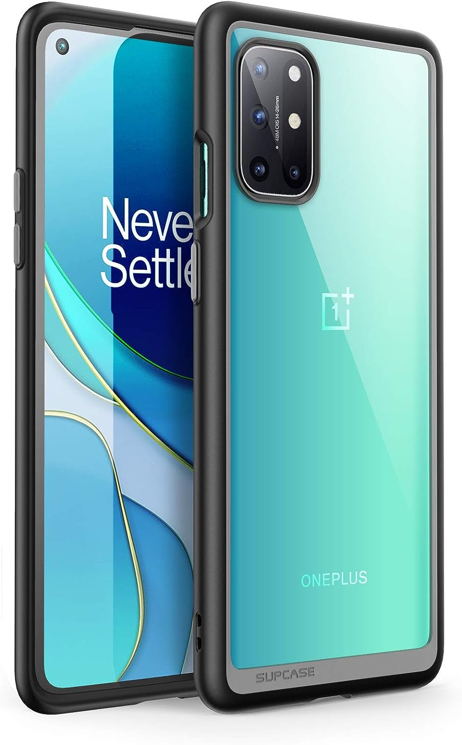 SUPCASE Unicorn Beetle Style Series Case Designed for Oneplus 8T, Premium Hybrid Protective Clear Case for Oneplus 8T 5G (Black)  SUPCASE   