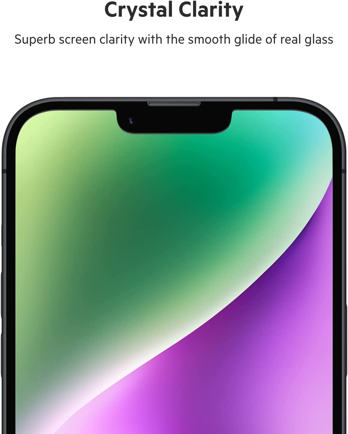 Belkin Temperedglass Iphone 14, Iphone 13 and Iphone 13 Pro, Screen Protector Easy Bubble Free Application with Included Installation Guide Stickers, 9H Hardness Tested  Belkin   