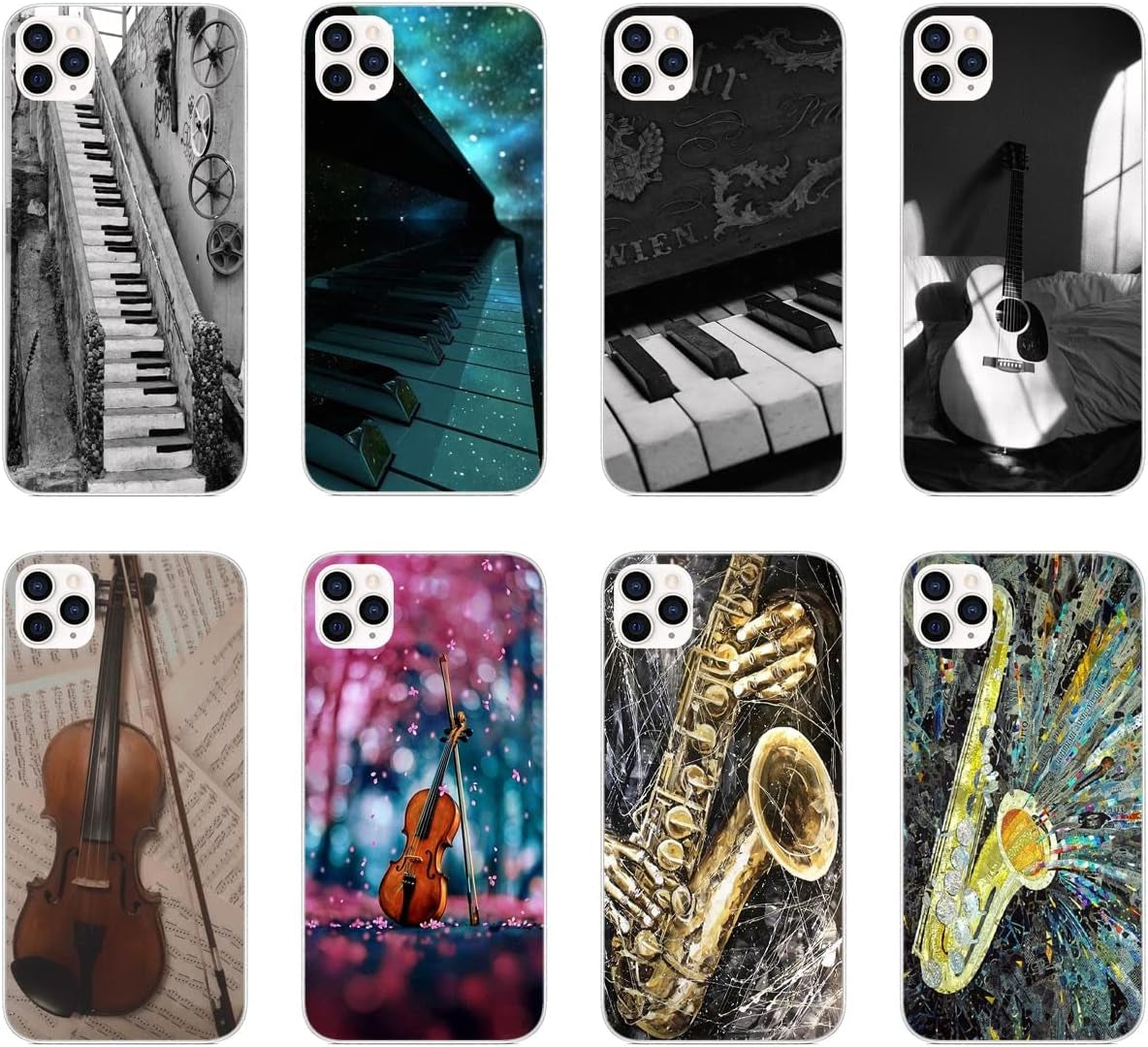 Compatible with LG G7 | LG G7 Thinq | LG G7 Fit | LG G7 One Case Piano Ladder Go toward Success 5 Cool Kids Girls Women Man Soft Flexible TPU Silicone Phone Case Clear  PTGVCTA   
