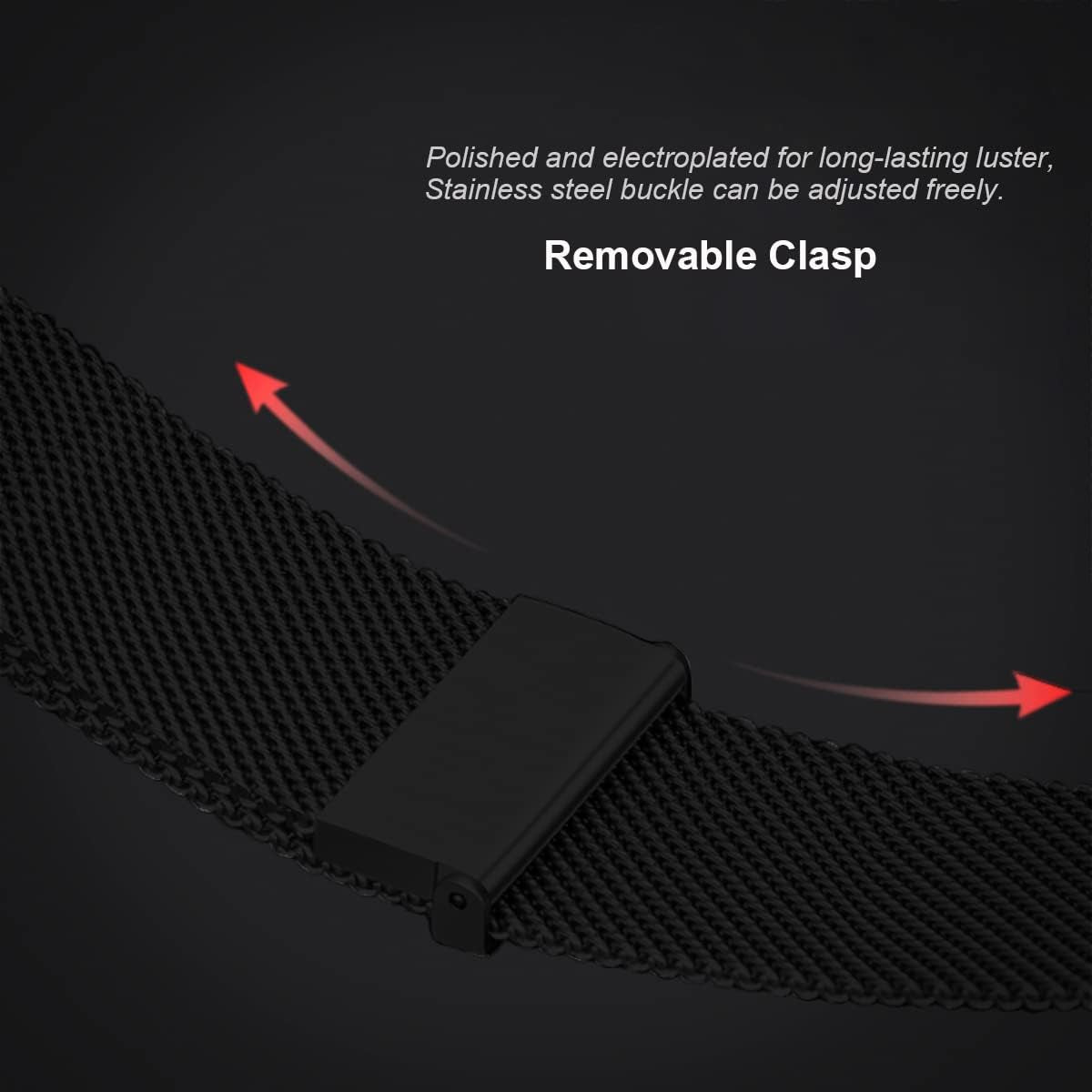 Mrotech Bands Compatible with Samsung Galaxy Watch 4 40Mm 44Mm/4 Classic 46Mm 42Mm/Active/Active2/3 41Mm Band 20Mm Quick Release Strap Metal Stainless Steel Wristband Magnetic Milanese Mesh Loops  MroTech   