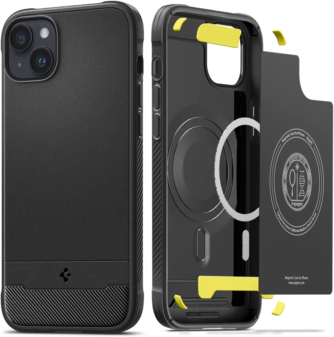 Spigen Rugged Armor (Magfit) [Extreme Protection Tech] Designed for Iphone 14 Case (2022) - Matte Black  Spigen   