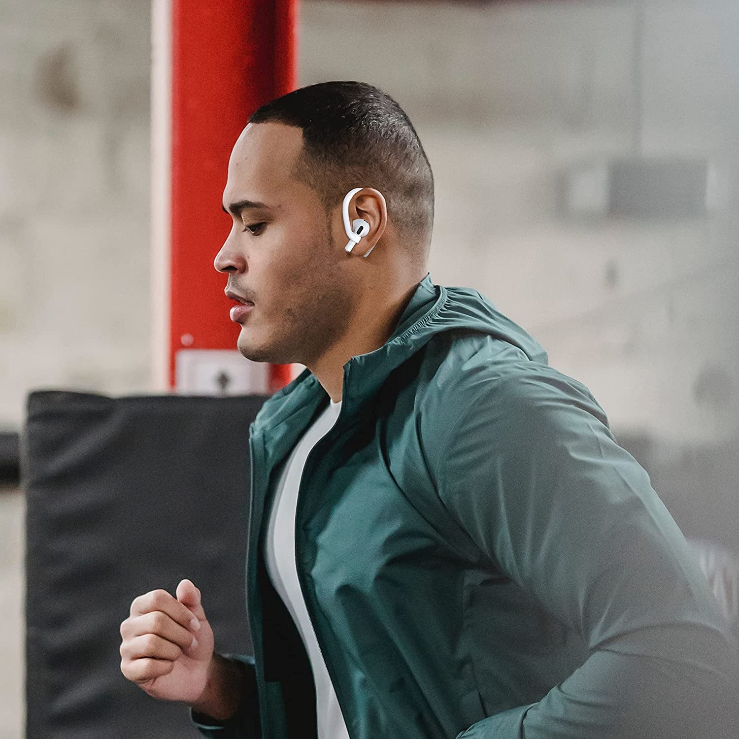 [2 Pairs] Damonlight Ear Hooks for Airpods Pro 2 & 1, Airpods 3 & 2 & 1, Airpod Ear Hook, Anti-Slip Comfortable Fit, Ergonomic Design, Airpods Accessories (Medium, White)  DamonLight   