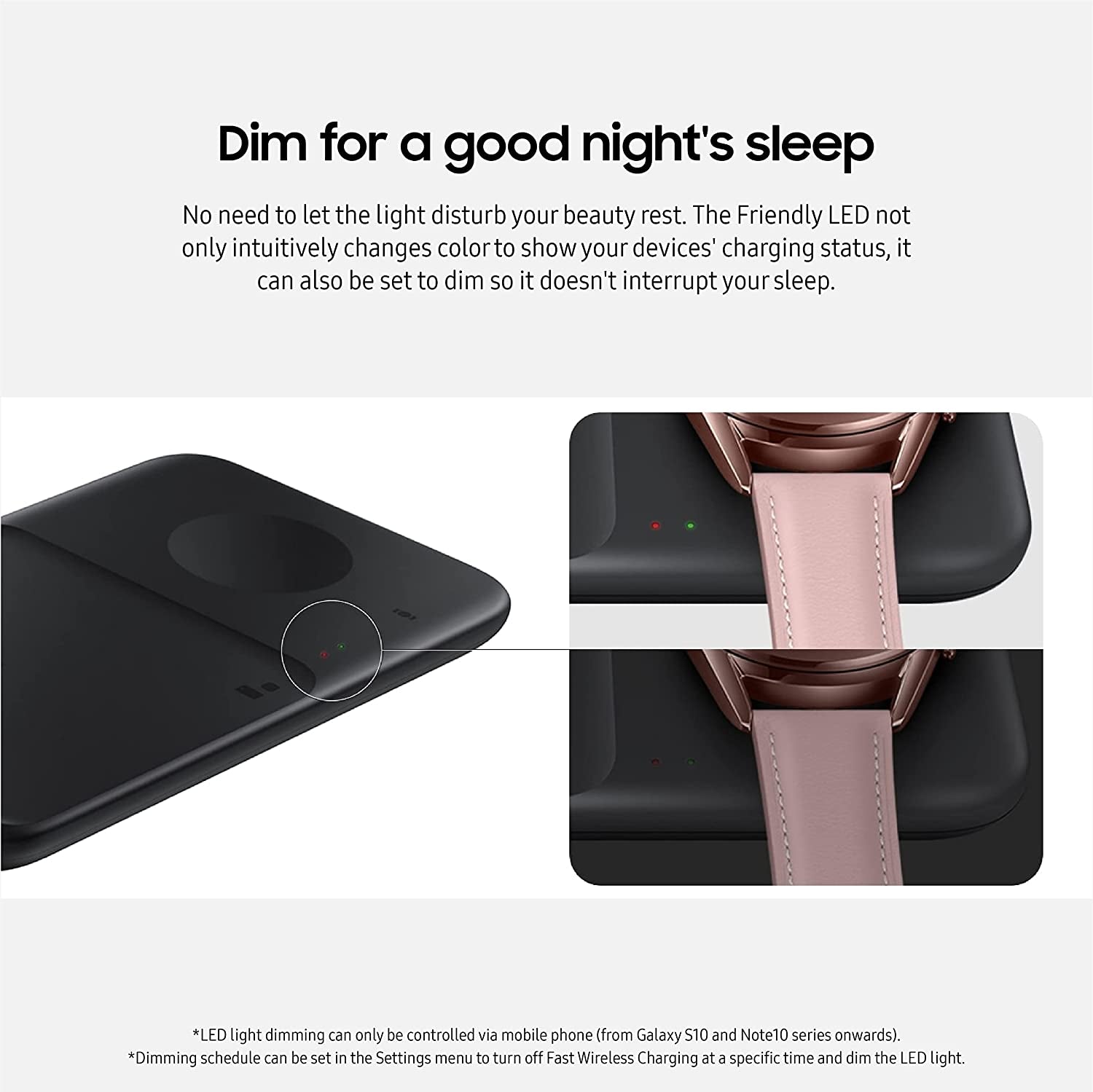 SAMSUNG 9W Wireless Charger Duo W/ USB C Cable, Charge 2 Devices at Once, Cordless Super Fast Charging Pad for Galaxy Phones and Devices, 2021, US Version, Black  Samsung   