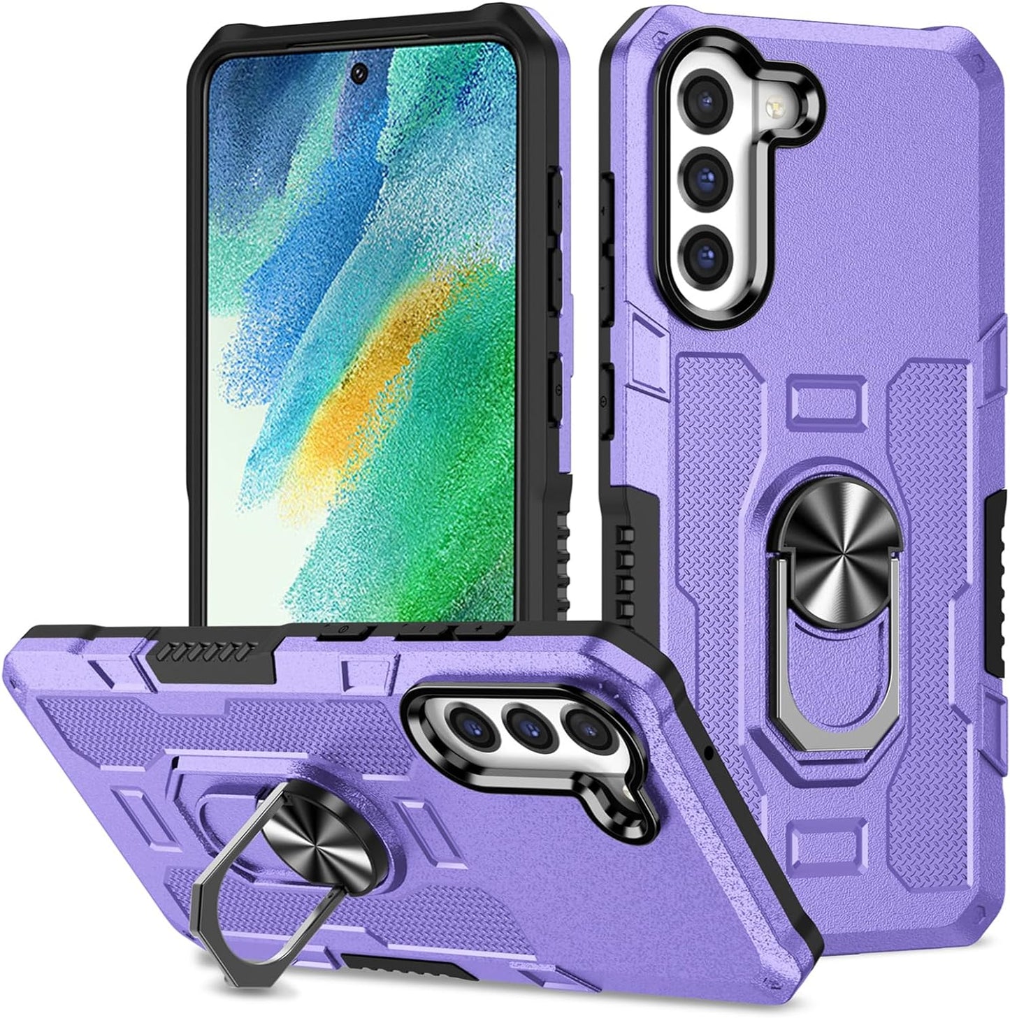MGSBCXN Armor Case for Samsung Galaxy Note20 Ultra 5G, Military Grade Shockproof Samsung Galaxy Note 20 Ultra Case, Heavy Duty Protection Samsung Note 20 Ultra 5G Case with Ring Kickstand, Blue  MGSBCXN Purple S23 Plus 