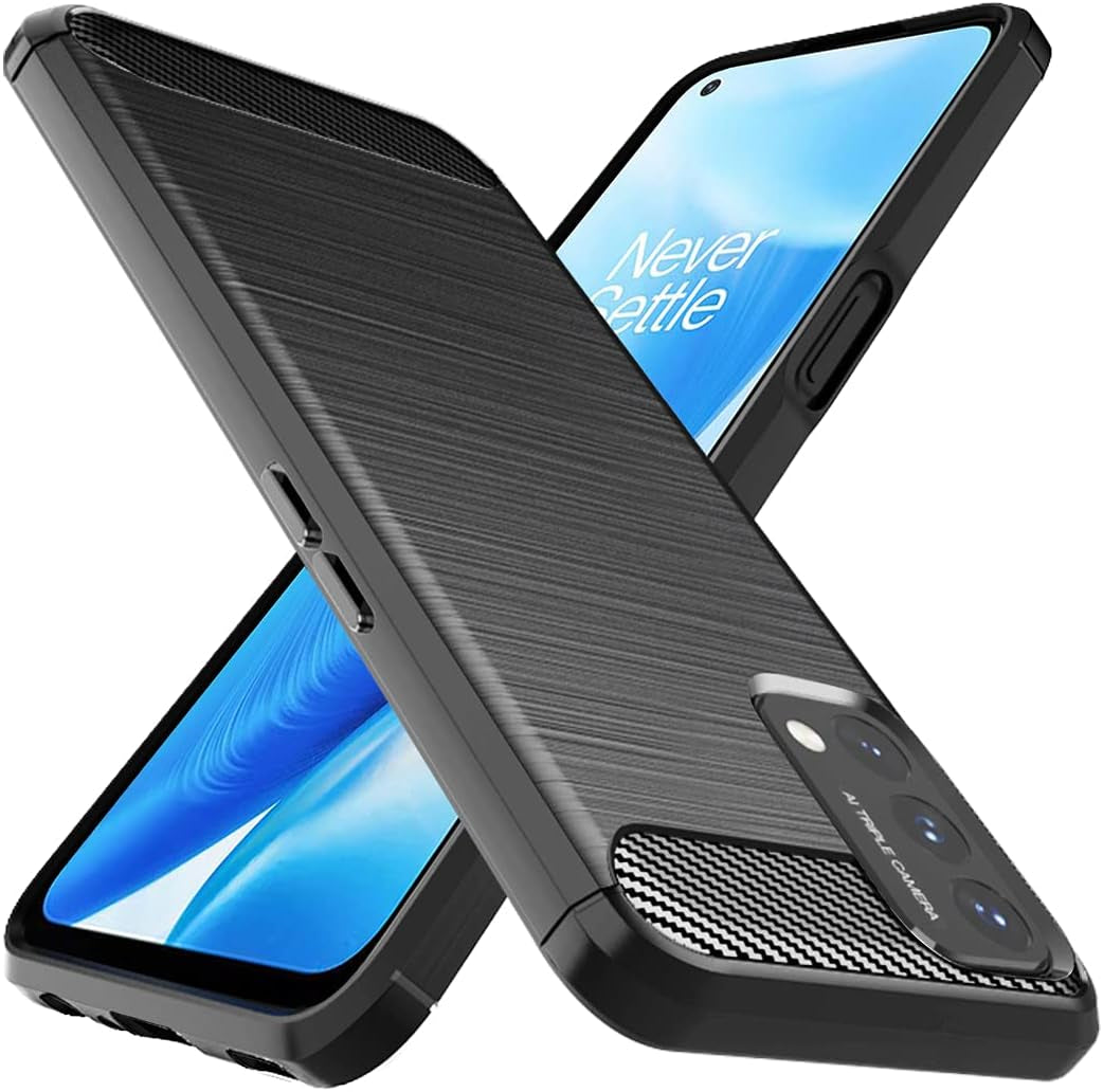 Osophter for Oneplus Nord N200 5G Case Oneplus N200 5G Case Shock-Absorption Flexible TPU Rubber Protective Cell Phone Cover Cases for 1+Nord N200 5G(Black)  Osophter   