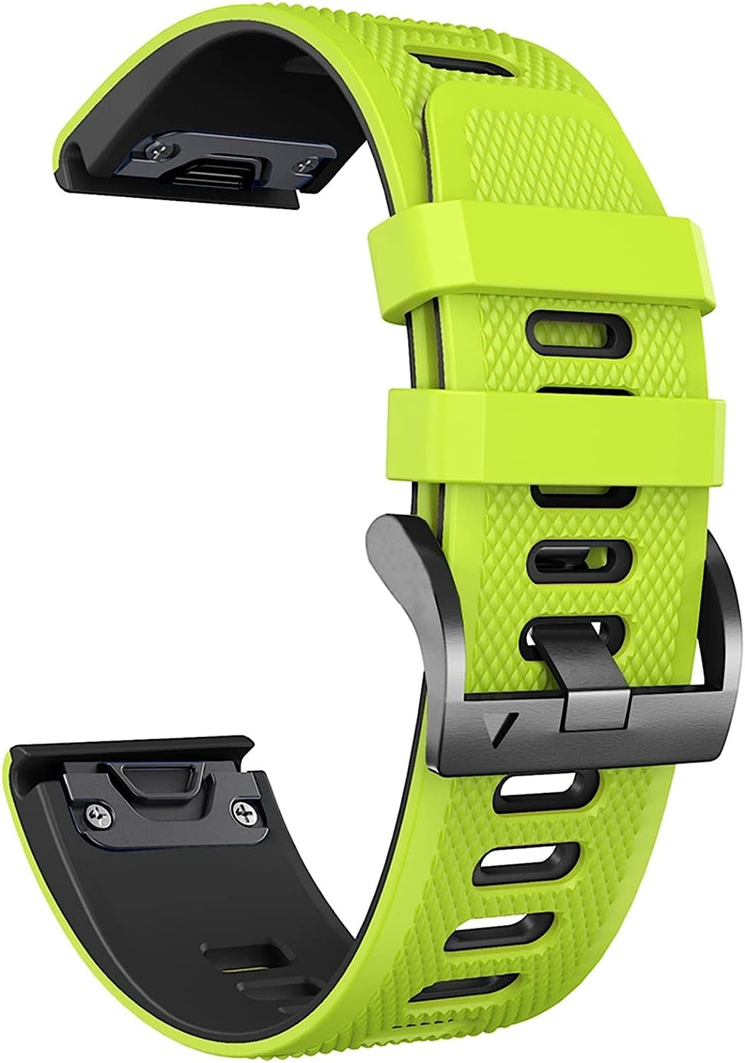 TINTAG Smart Silicone Replacement Strap for Garmin Fenix 7 7X Forerunner 935 MK1 Wristband 22 26Mm Watch Band  TINTAG Black Green 26mm Garmin Enduro 