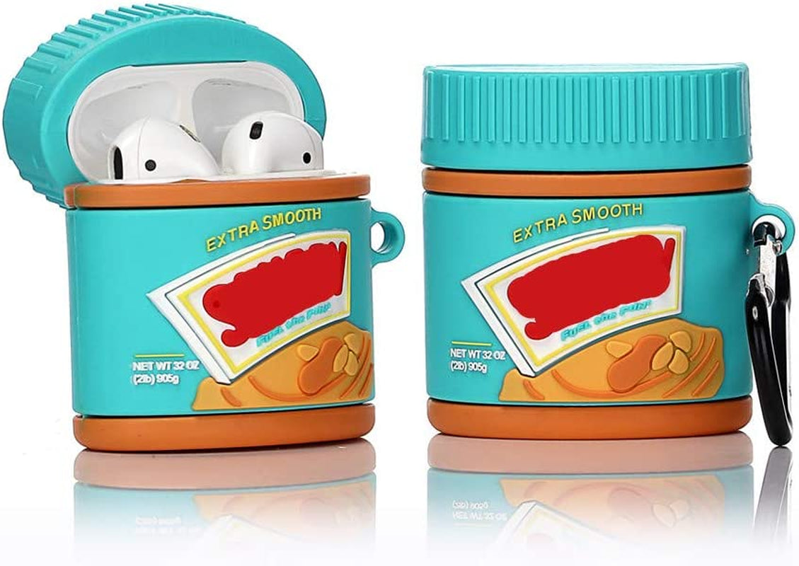 Suublg Cute Case for Airpods 2Nd/1St Generation 2019/2016, 3D Chocolate Snack Drink Skin Design Silicone Case Protective Shockproof Covers with Keychain for Airpods Earbuds  Suublg Red Green  