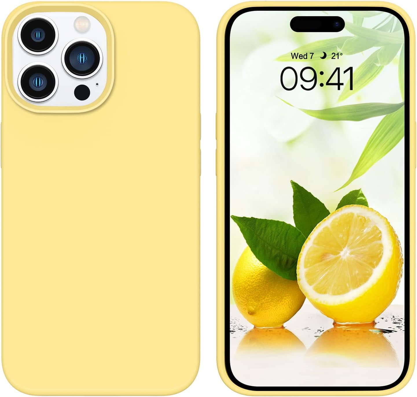 GUAGUA Compatible with Iphone 14 Pro Max Case 6.7 Inch Liquid Silicone Soft Gel Rubber Slim Microfiber Lining Cushion Texture Cover Shockproof Protective Case for Iphone 14 Pro Max, Brown  GUAGUA   