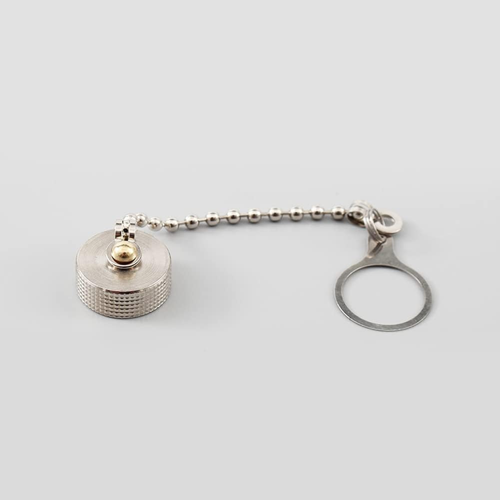 5Pcs GX12 Metal Dust Cap with Chain, GX12 Aviation Connector Plug Cover Circular Connector Protective Sleeve Waterproof Dust-Proof GX12 Lid (12)  FOWIUNYE   