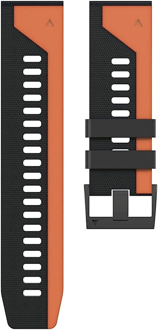 OUTVI 26 22Mm Silicone Strap Quick Release Watch Band for Garmin Fenix 6 6X Pro 5X 5Plus 3 HR S60 935 D2 Enduro Mk2I Easyfit Wristband  OUTVI   
