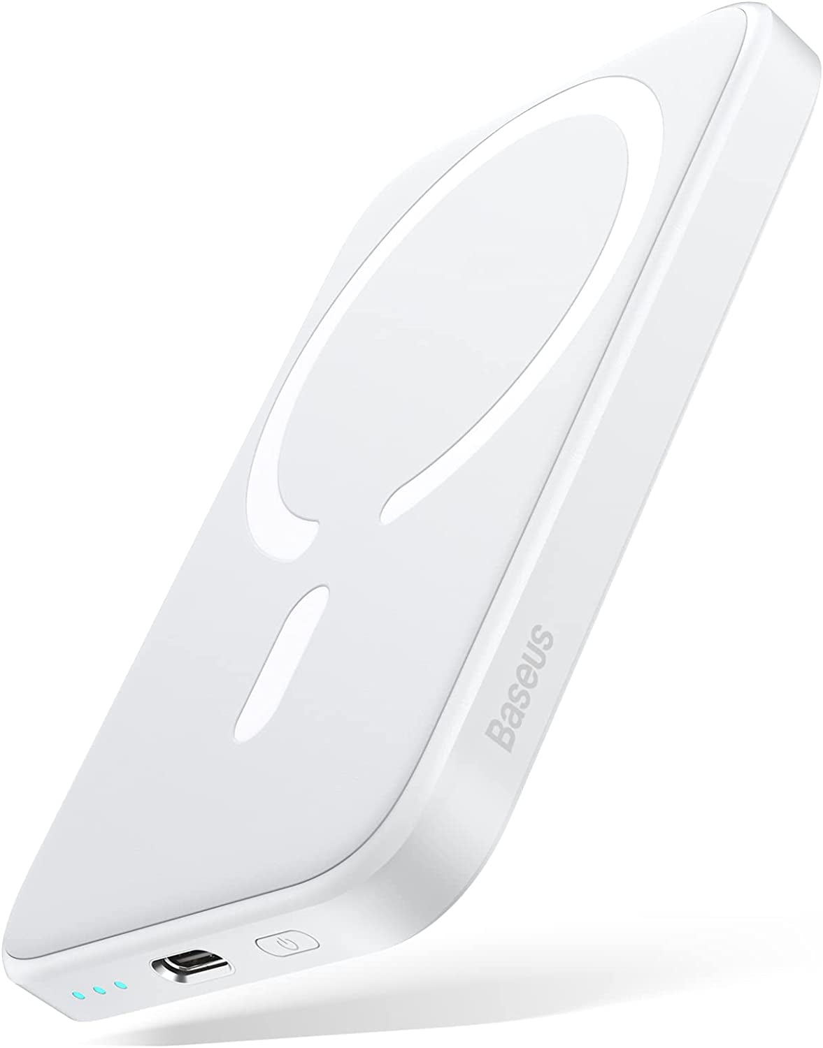 Baseus Magnetic Power Bank Battery Pack 6000Mah Wireless Portable Charger PD 20W with USB-C Cable, for Magsafe, for Iphone 14/13/12 Series, White  Baseus   