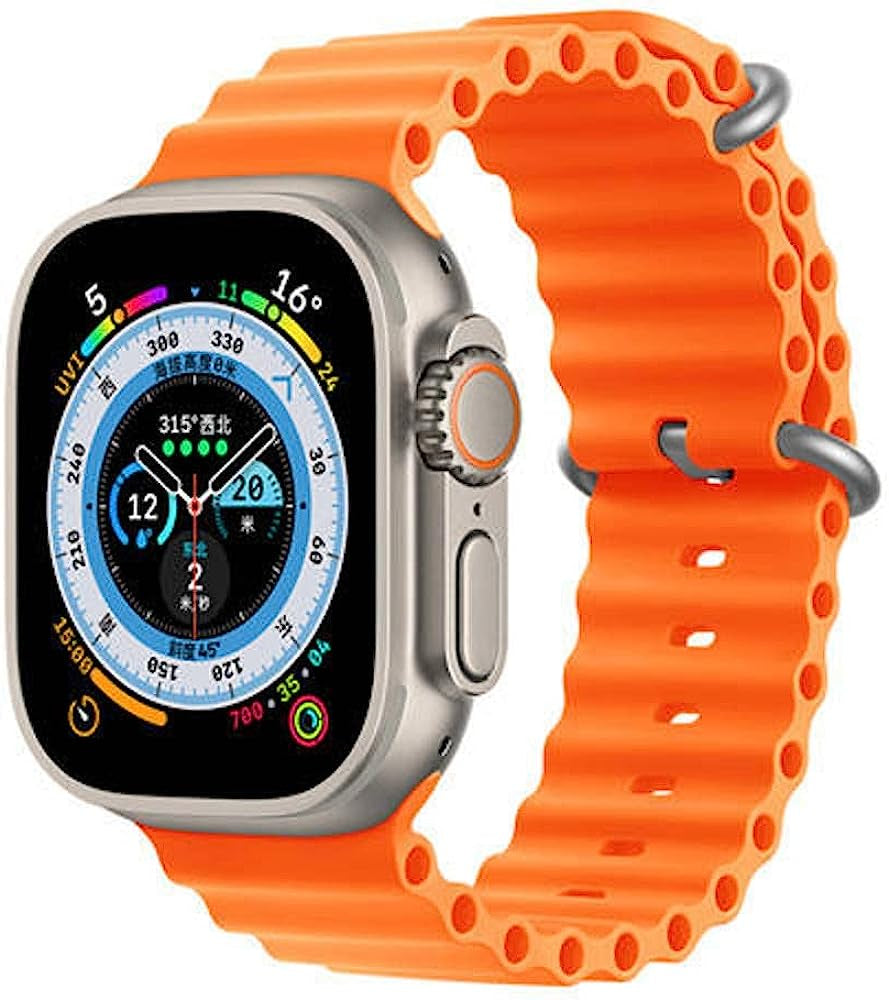 Premium Active Performance Watch Band Series Ultra SE 8 7 6 5 4 3 2 1 40Mm 38Mm 44Mm 42Mm 45Mm 41Mm 49Mm, Women and Men Sport (Fits Apple Watch) Bands Replacement for Iwatch Bands  The Celly Plug ORANGE 38/40/41 mm 