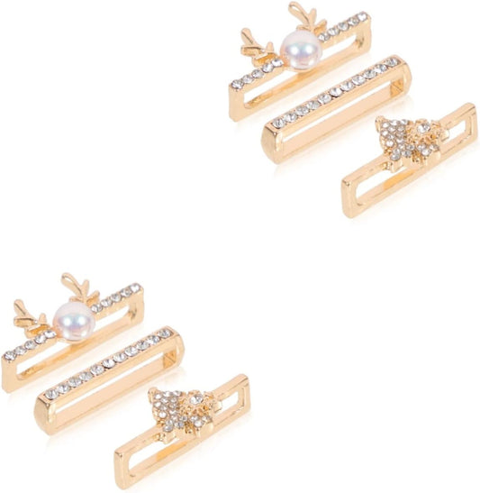 UKCOCO 6 Pcs Design Accessories Watch Decors Anti- Themed Ornaments Exquisite Ornament Ring Slip Compatible with Band Charms Anti-Slip Christmas Delicate for Smartwatch Belt Decorations  UKCOCO   