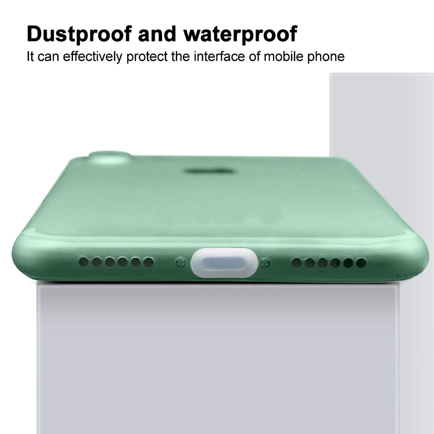 Silicone anti Dust Plugs for Iphone 12 Mini Pro Max 11 Ipad Airpods, 5Pcs Lightning Charging Port Cover Compatible with Iphone X, XS, XR, 8, 7, 6 plus Transparent  Bluelans   