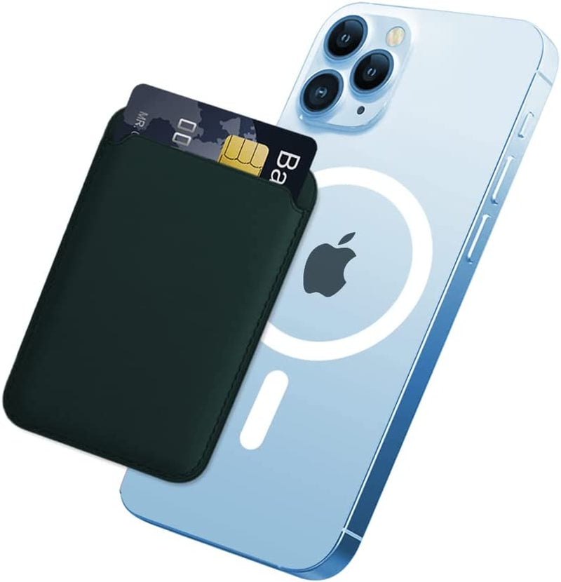 Magnetic Card Wallet Holder with Magsafe for Iphone 14 Pro Max/14 Plus/14 Pro/14, for Iphone 13 Pro Max/13 Pro/13/13 Mini, for Iphone 12/12 Pro/12 Max/12 Mini,Midnight  TWZKG NighgtGreen  