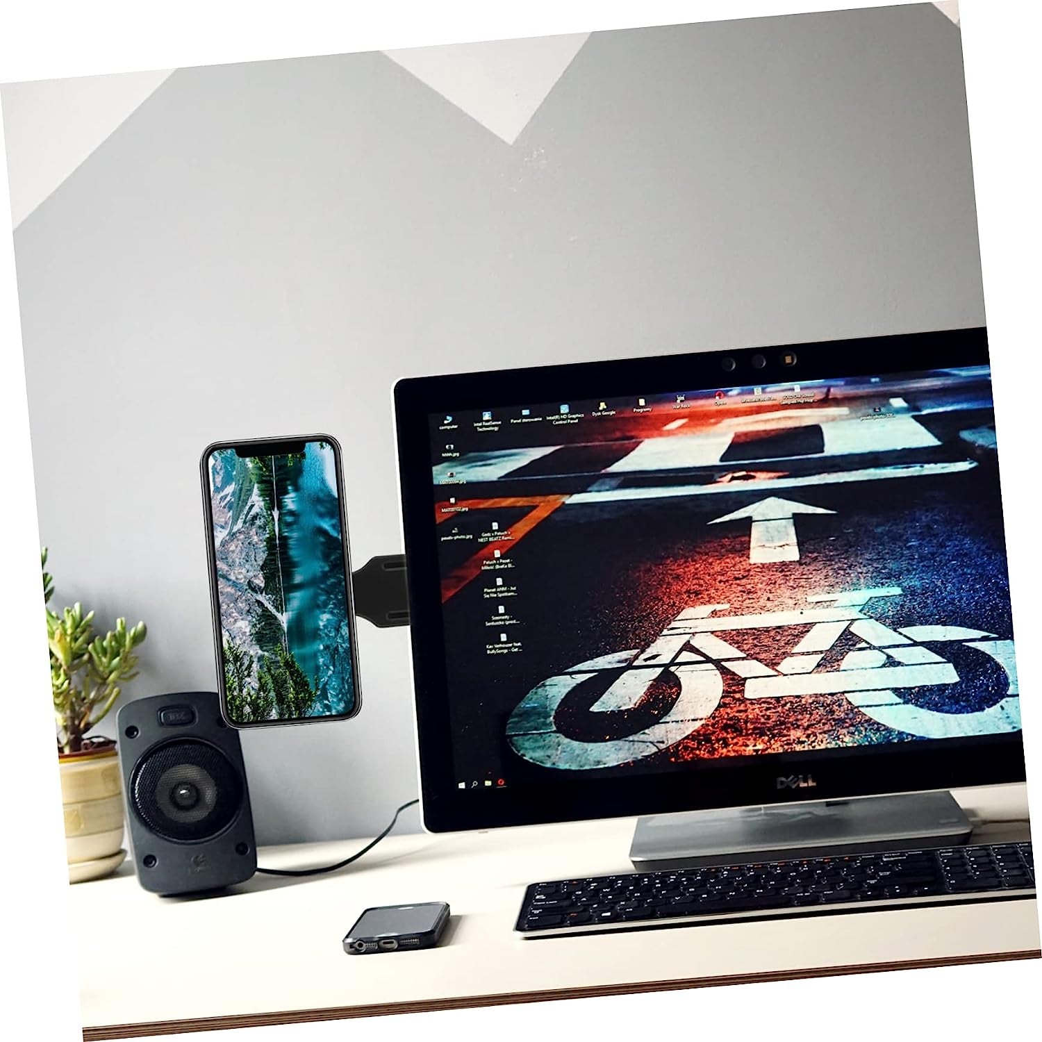 BETOOKY Mobile Phone Expansion Bracket Portable Monitor Mount Black Monitor Stand Laptop Phone Holder Phone Monitor Mount Laptop Phone Holder Magnetic Laptop Magnetic Phone Holder Desk Abs  BETOOKY   