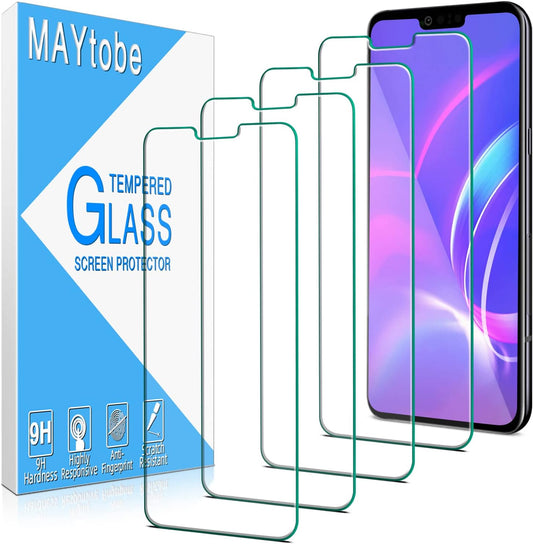 Maytobe [4 Pack] for LG G8 Thinq Screen Protector Tempered Glass, Anti-Scratch, Bubble Free, Case Friendly  MAYtobe   